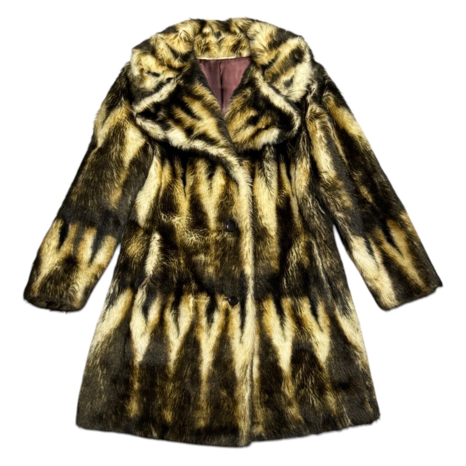 STUNNING Vintage Faux Fur JOSHAR Montreal Retro Winter Coat