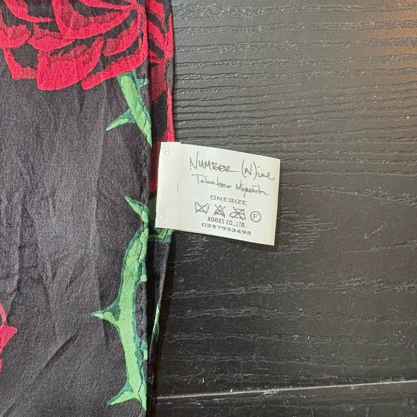 Number (N)ine Number (N)ine 06ss Rose Thorn Scarf Size ONE SIZE - 3 Thumbnail