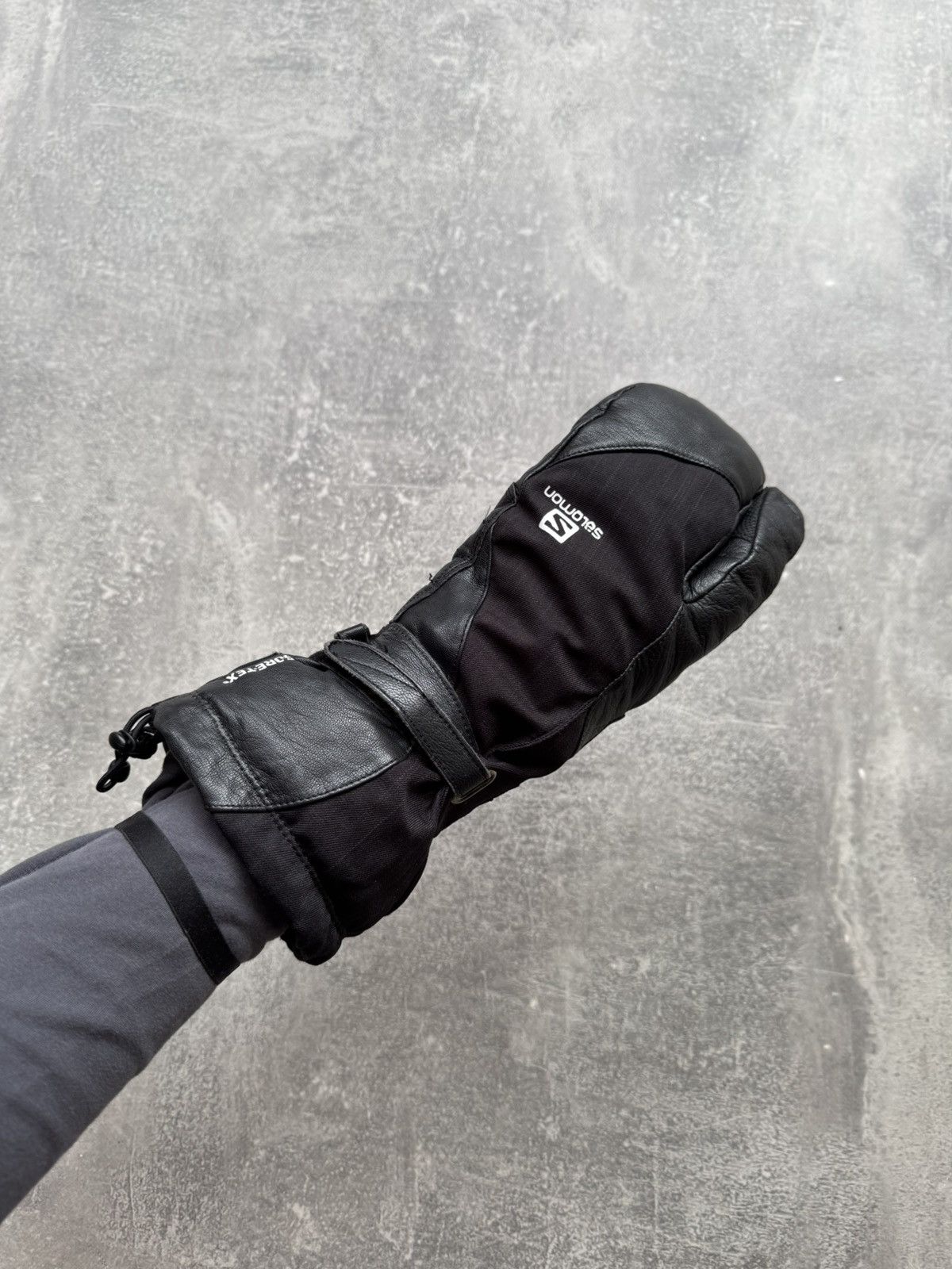 Salomon Salomon Trigger Mittens Leather Gore-Tex Lobster Gloves Size ONE SIZE - 10 Thumbnail