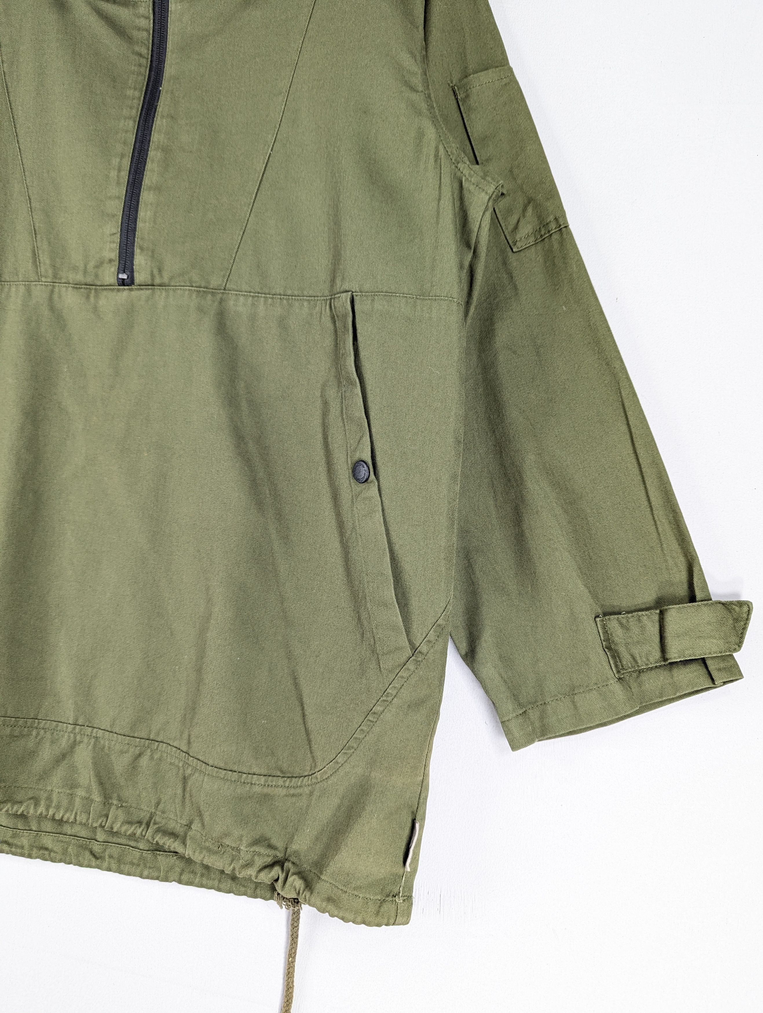 Japanese Brand Fieldcore Green Army Anorak Halfzipper Hoodie Jacket Size US L / EU 52-54 / 3 - 5 Thumbnail