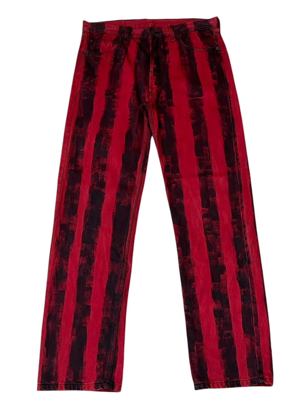 Levi's Vintage Clothing VINTAGE 90s LEVI’S 501 CUSTOM PRISONER INSPIRED ROBINS JEANS Size US 34 / EU 50 - 1 Thumbnail