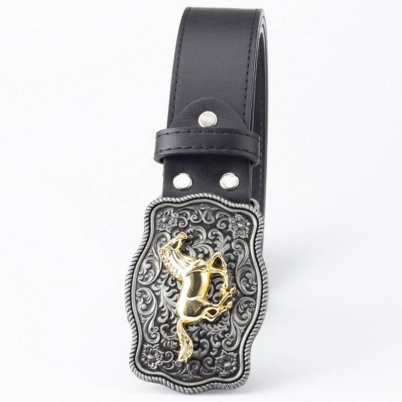 Designer Modern Vintage Belt Riveted Belts Menswear Accessories Size ONE SIZE - 6 Thumbnail