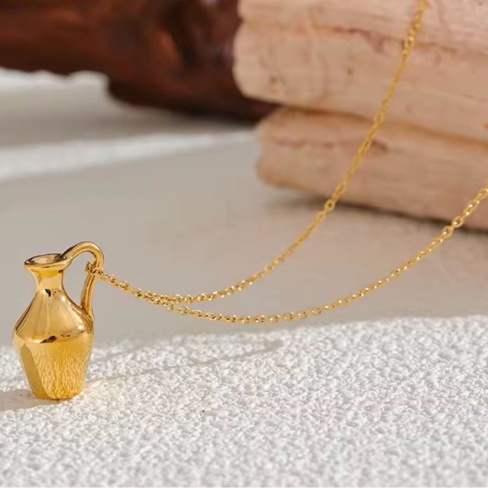 Other Vase Kettle Charm Necklace Pendant Necklace Waterproof Size ONE SIZE - 3 Thumbnail