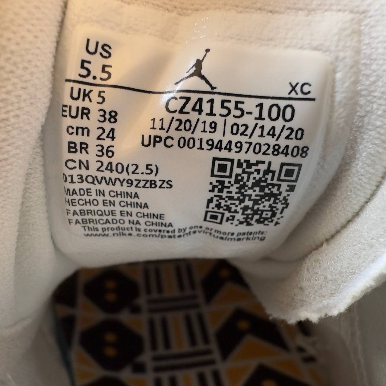 Jordan Brand Air Jordan 1 Low 'Quai 54' 2020 CZ4155-100 Size 38 Size US 7 / IT 37 - 7 Thumbnail