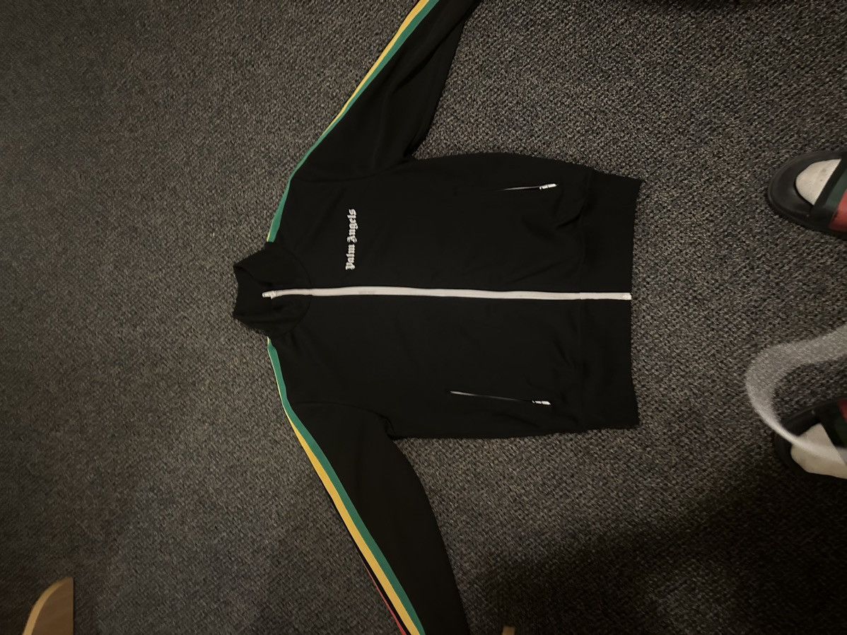image of Palm Angels Exodus Track Jacket in Black, Men's (Size Medium)