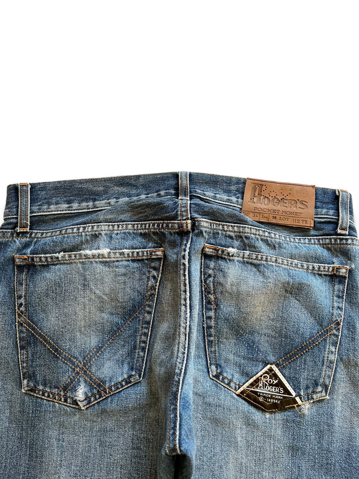 Roy Denim SALES 🔥 Vintage Roy Roger's Cult Selvedge Distressed Jeans Size US 35 - 11 Thumbnail