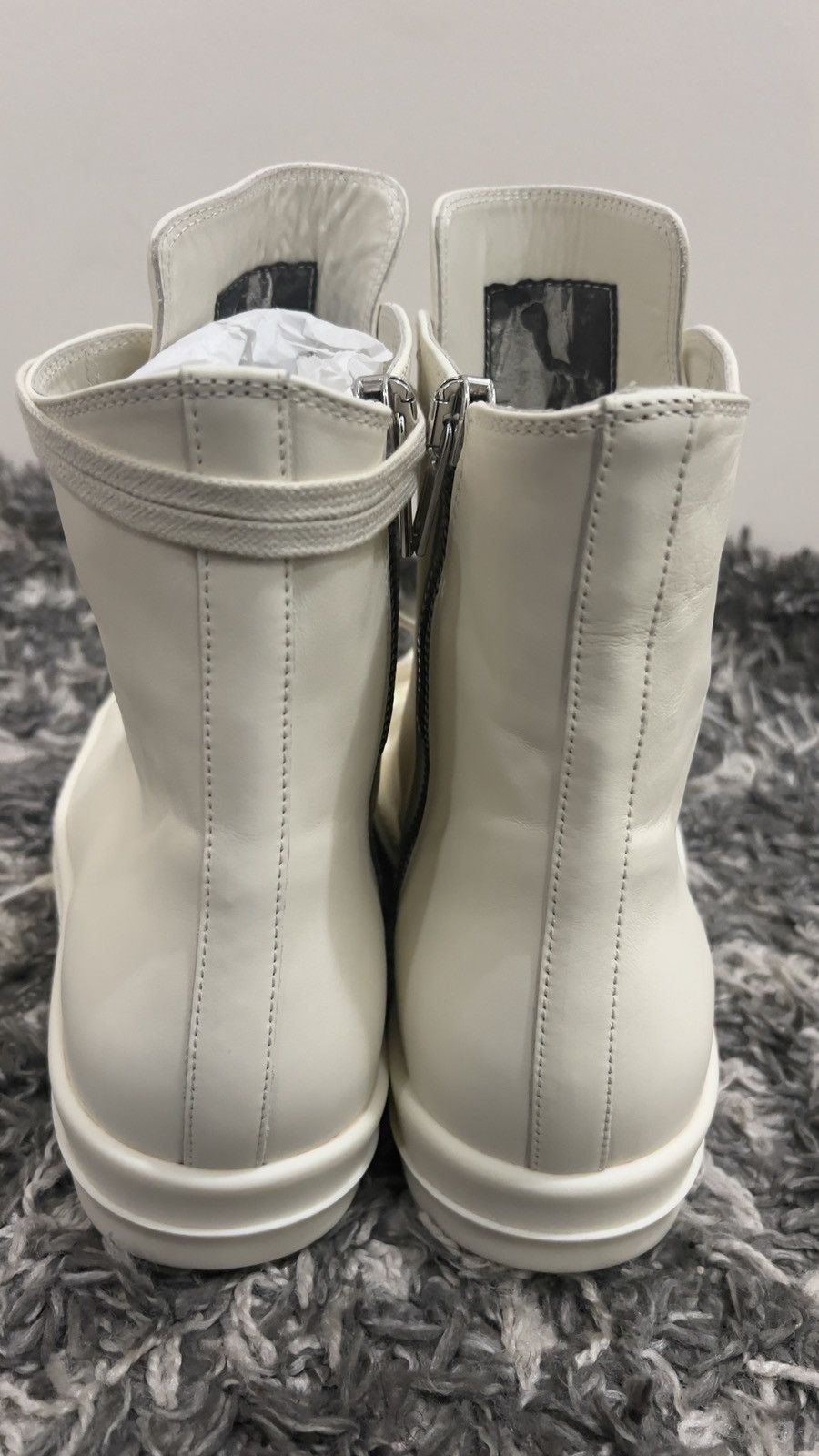 Rick Owens Rick Owen’s Ramones Highs - Milk Size US 12 / EU 45 - 4 Thumbnail