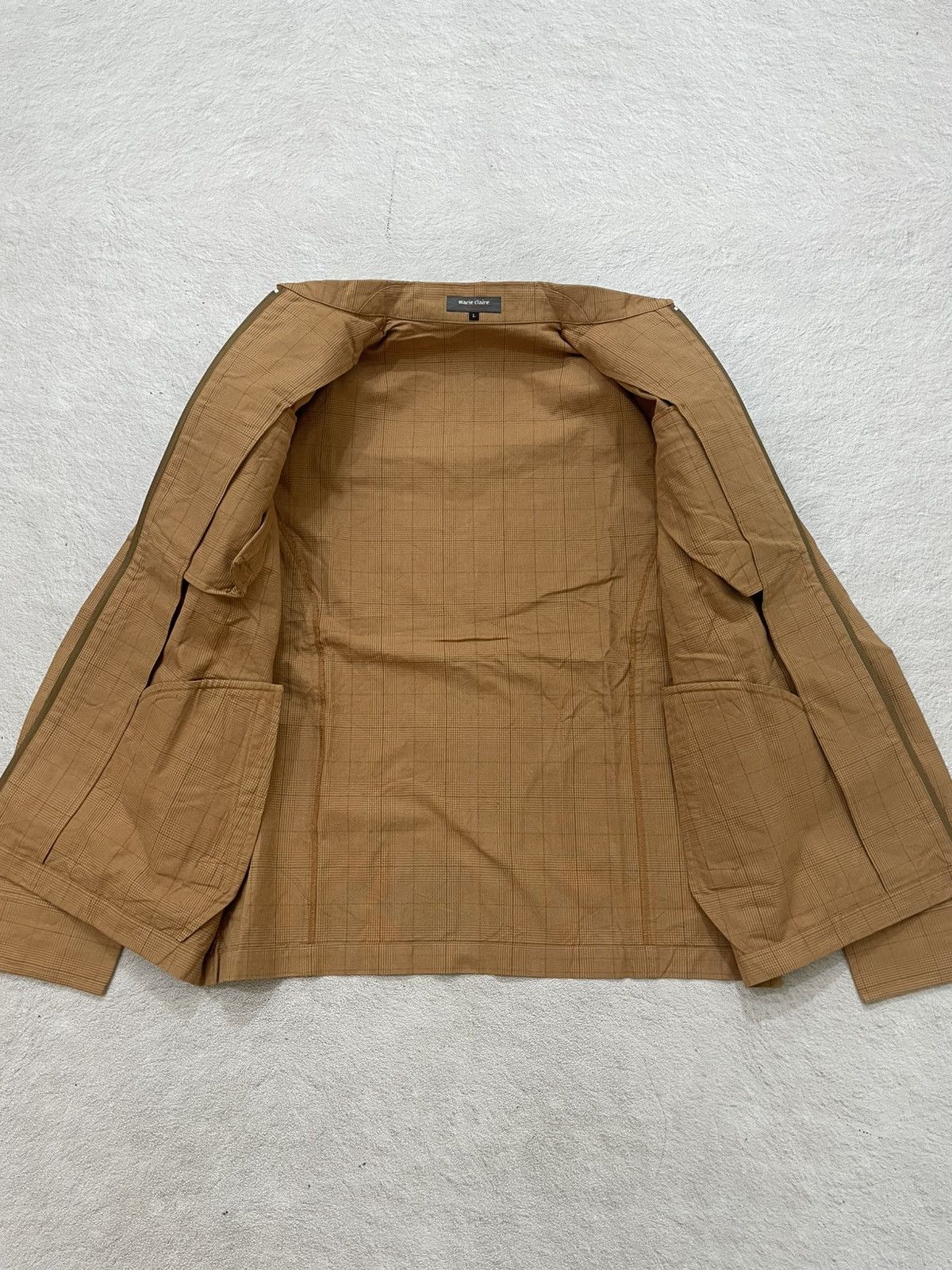 Japanese Brand 2000s Japan Marie Claire Plaid Jacket Y2K If6was9 LGB HYSTER Size US L / EU 52-54 / 3 - 5 Thumbnail