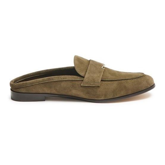 MAX MARA Mule Green Suede Loafers New & Authentic (Women's s