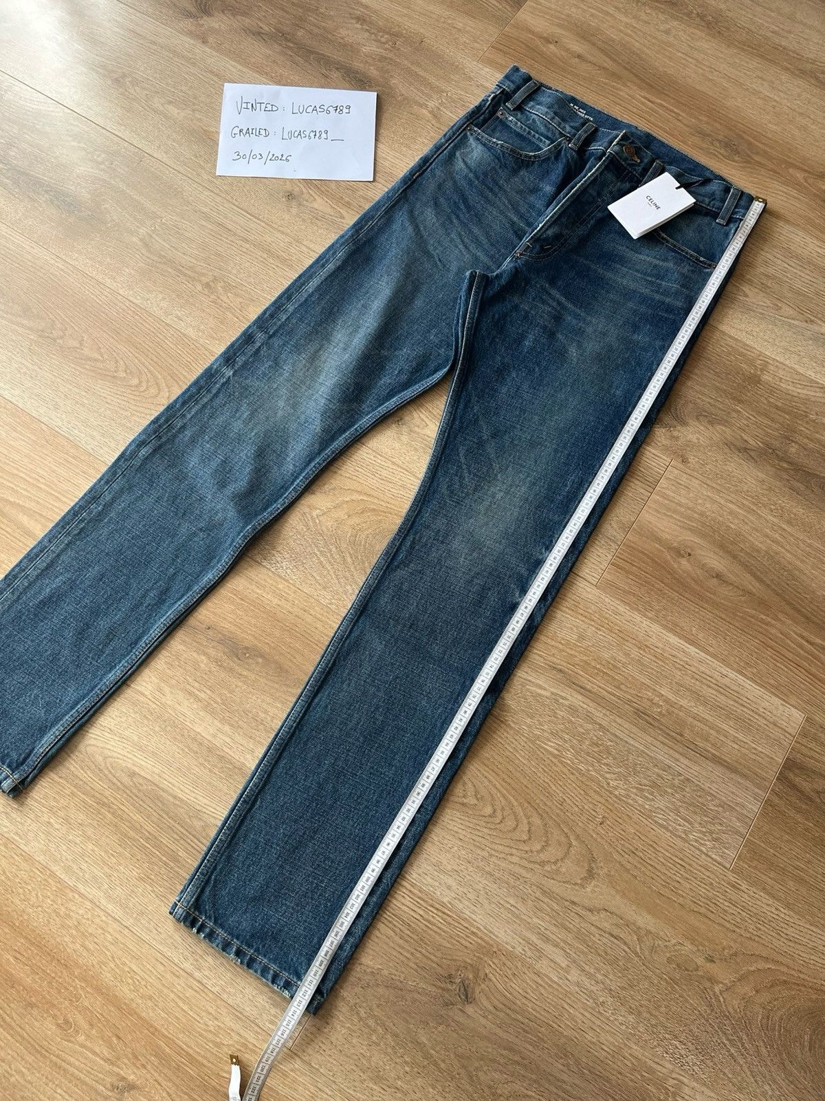 Celine Celine Blue Jean M_RE_003 Size US 30 / EU 46 - 6 Thumbnail