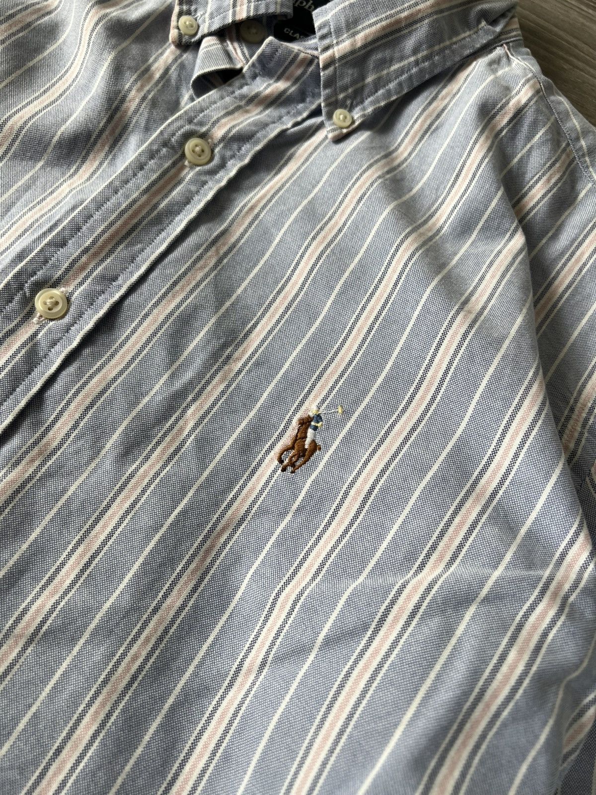 Polo Ralph Lauren Vintage Polo Ralph Lauren RRL Classic Fit Colour Logo Shirt Size US M / EU 48-50 / 2 - 18 Thumbnail