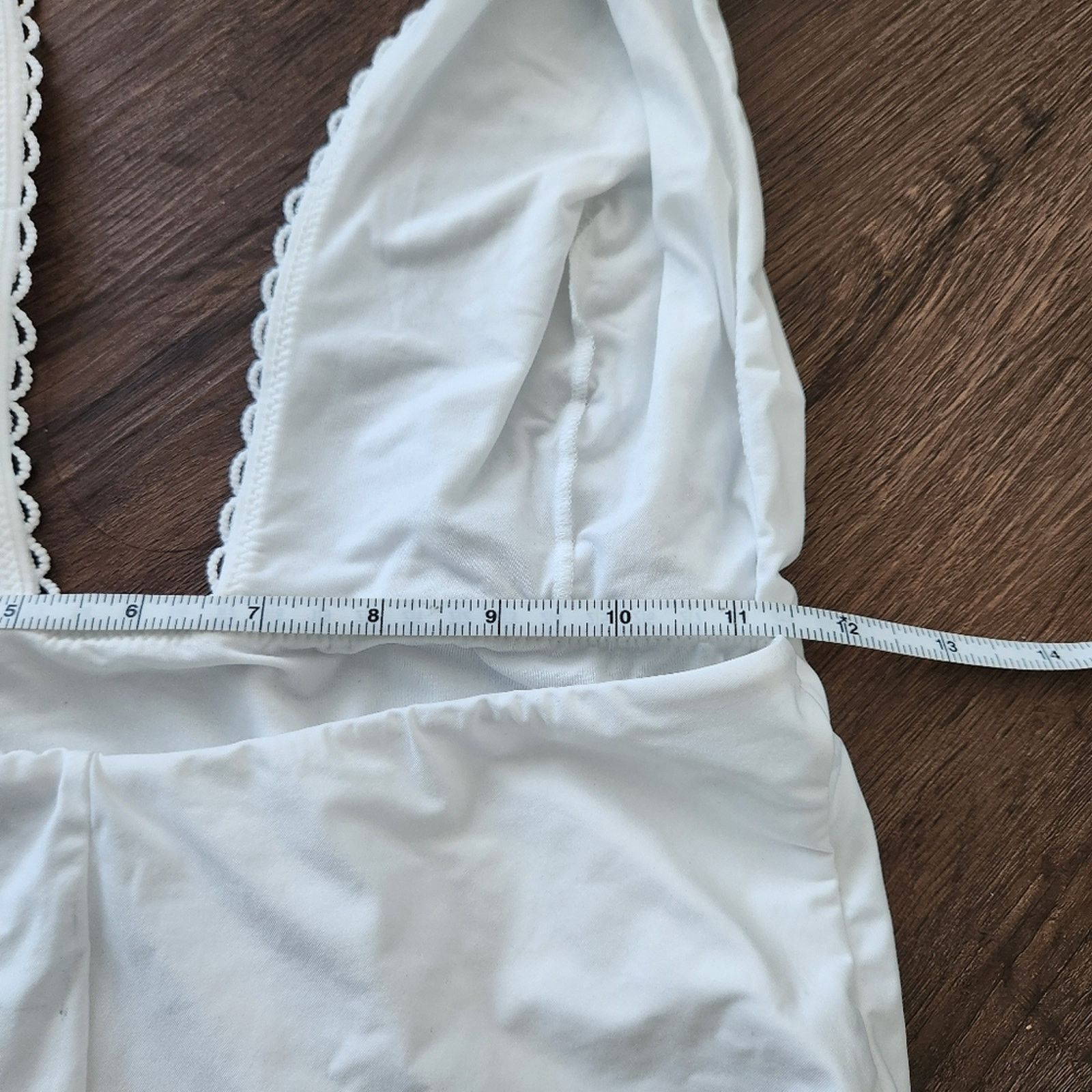 La Perla LA PERLA One Piece Halter Swimsuit White L Resortwear Beach Size ONE SIZE - 7 Thumbnail