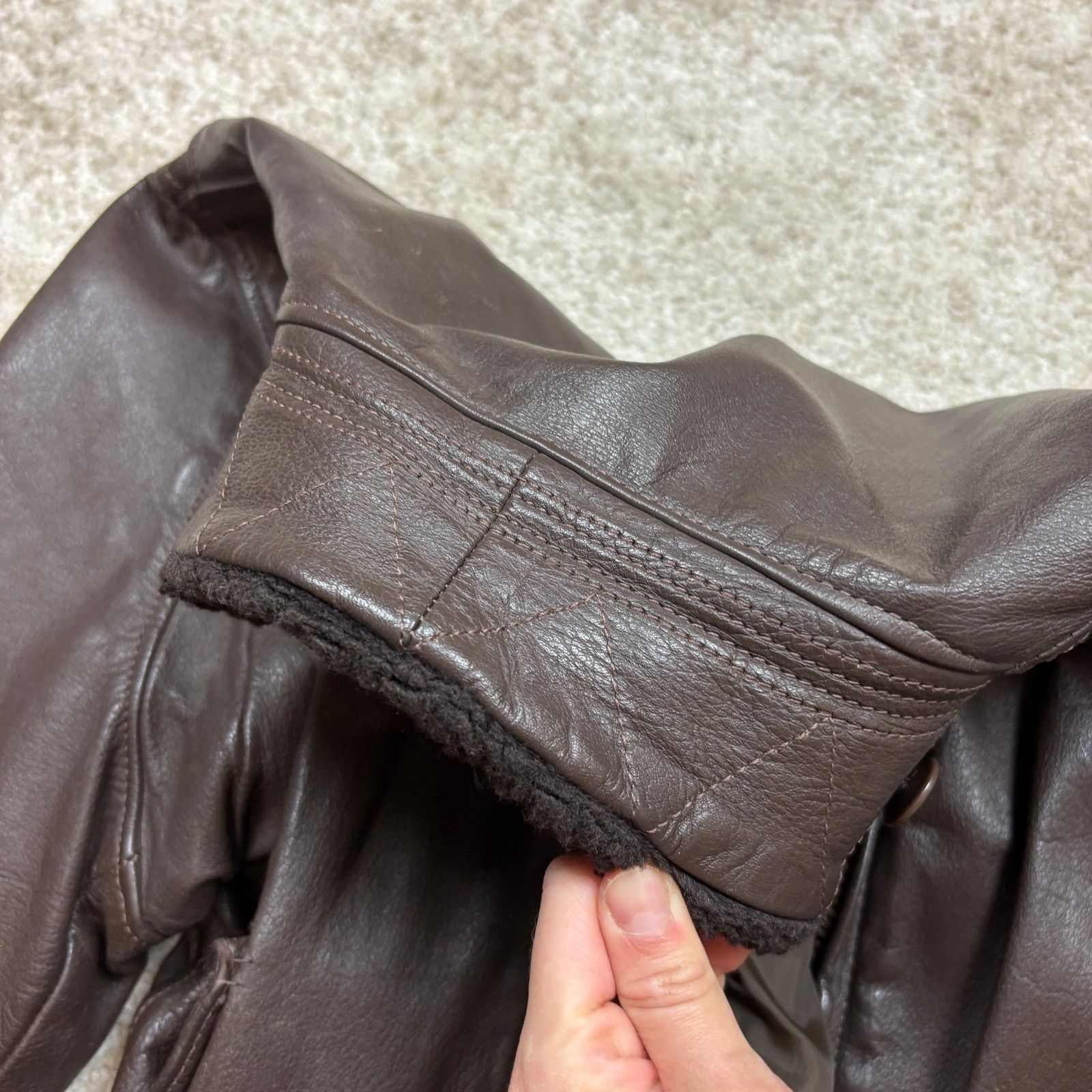 Vintage Vintage 70s G-1 Bomber Military Flight Jacket Mens 42 Serval Size US M / EU 48-50 / 2 - 11 Thumbnail