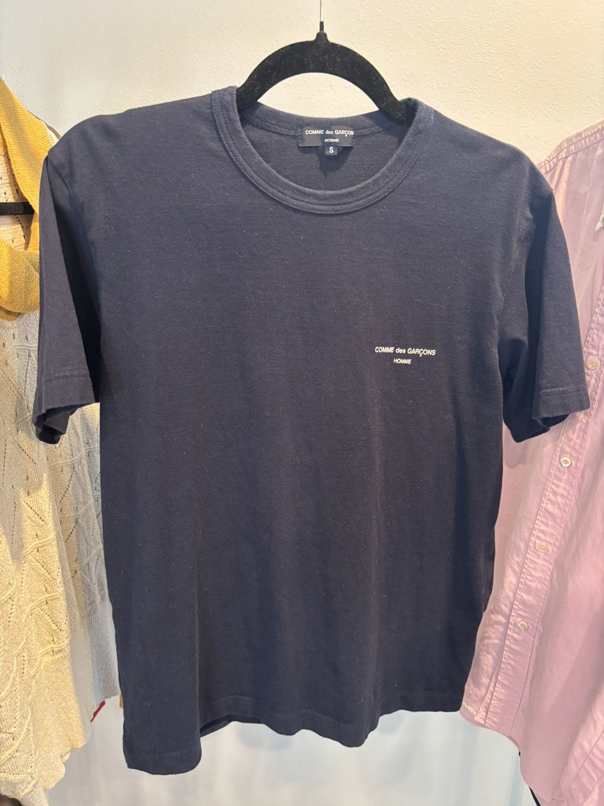 Comme des Garcons Homme Comme Des Garçon Homme Navy Blue T-Shirt 👕 Size US S / EU 44-46 / 1 - 1 Thumbnail