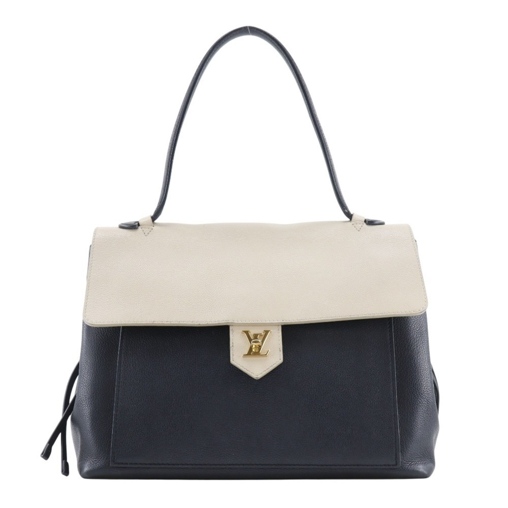Louis Vuitton Louis Vuitton Rock Me MM Tote Bag M50191 Calf Black/Beige DU0185 Turnlock Women's Size ONE SIZE - 1 Thumbnail