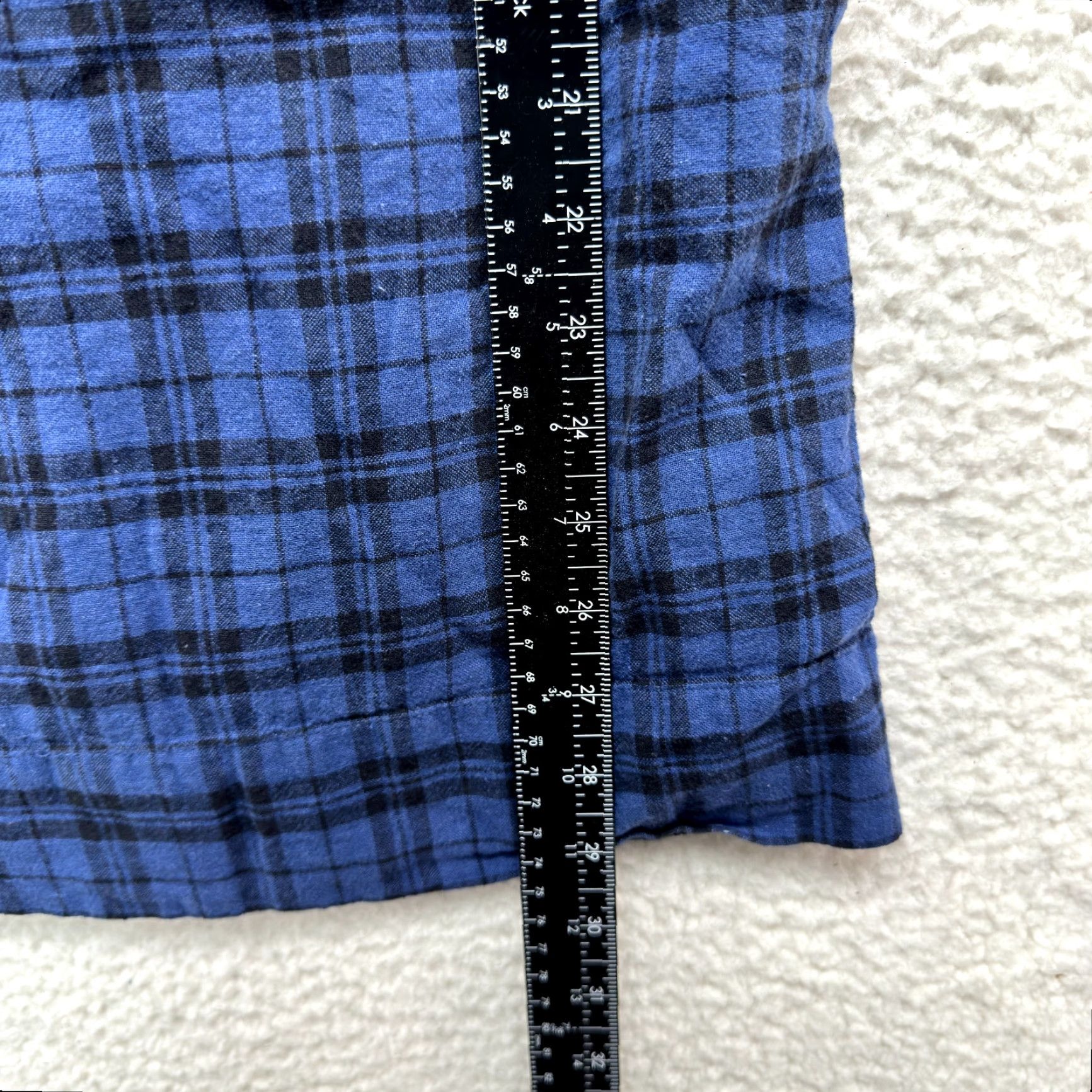 Madewell VINTAGE Madewell Mini Shift Dress 2 Small Blue Tartan Plaid Off Shoulder Linen Preppy Dress Womens Size XS / US 0-2 / IT 36-38 - 6 Thumbnail