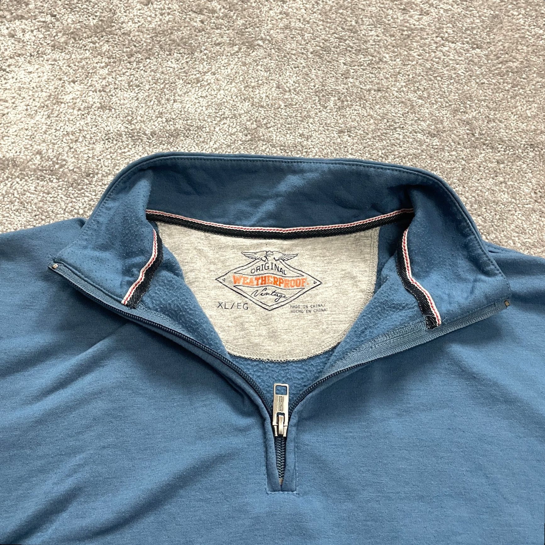 Weatherproof Weatherproof Sweatshirt Jacket Mens XL Blue 1/4 Zip All Seasons - Shirt Size US XL / EU 56 / 4 - 4 Thumbnail