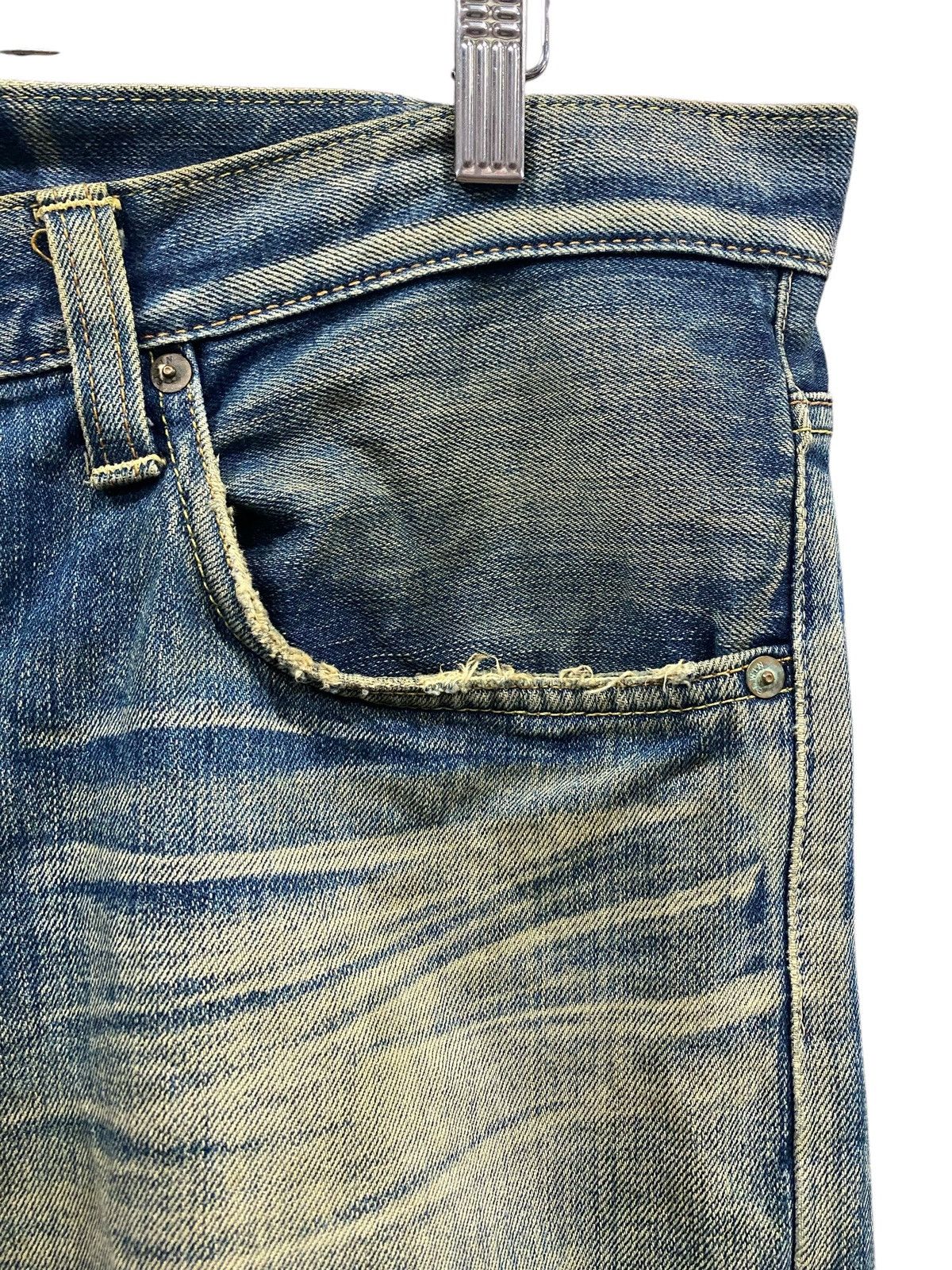 Edwin Vintage EDWIN Distressed Blue Jeans Size US 39 - 7 Thumbnail