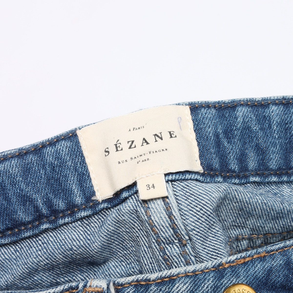 Sezane Sezane Paris Denim Shorts Jeans Blue Size 25" / US 0 / IT 36 - 15 Thumbnail
