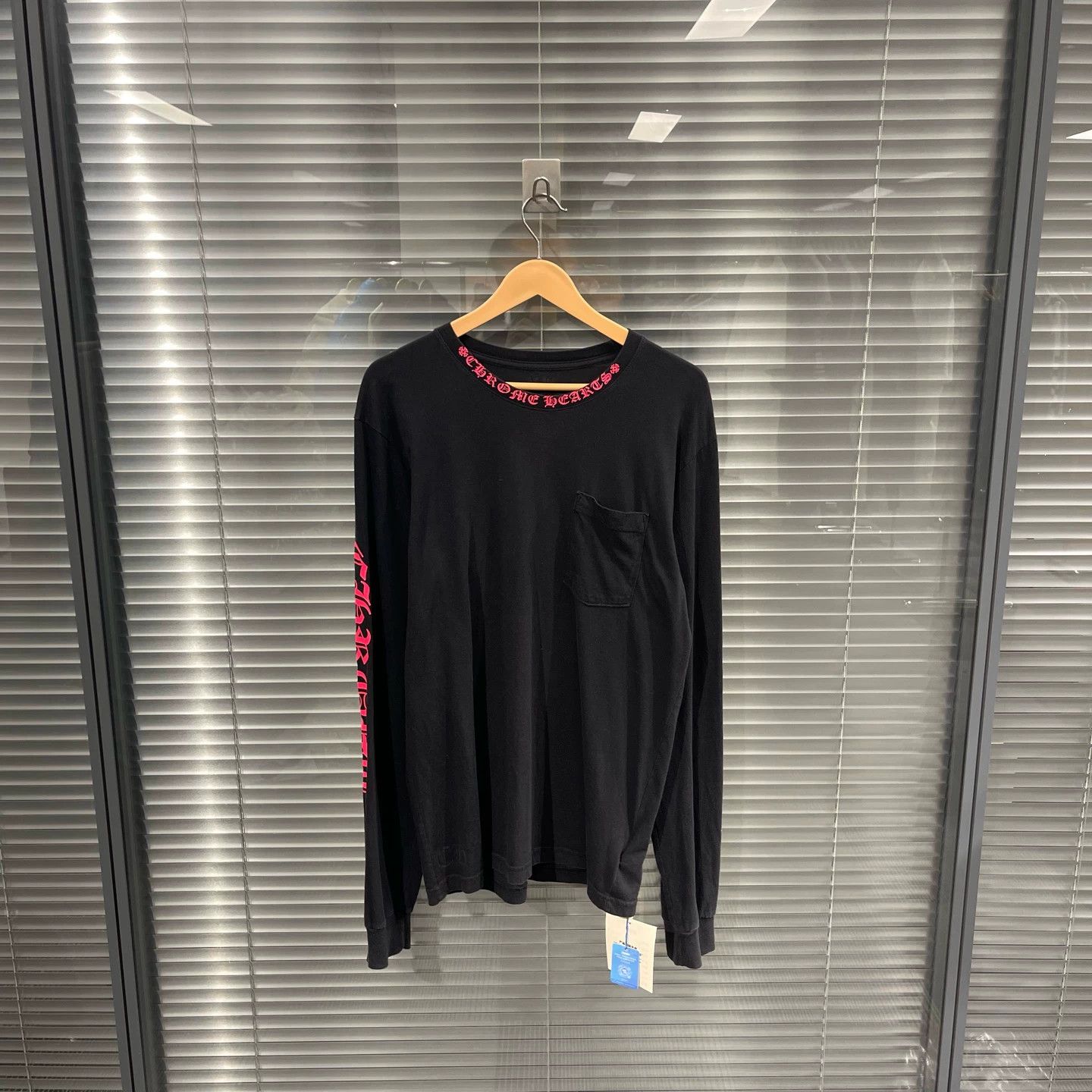 Chrome Hearts Chrome Hearts Pink Sanskrit Pocket Long Sleeve L Size US L / EU 52-54 / 3 - 1 Thumbnail