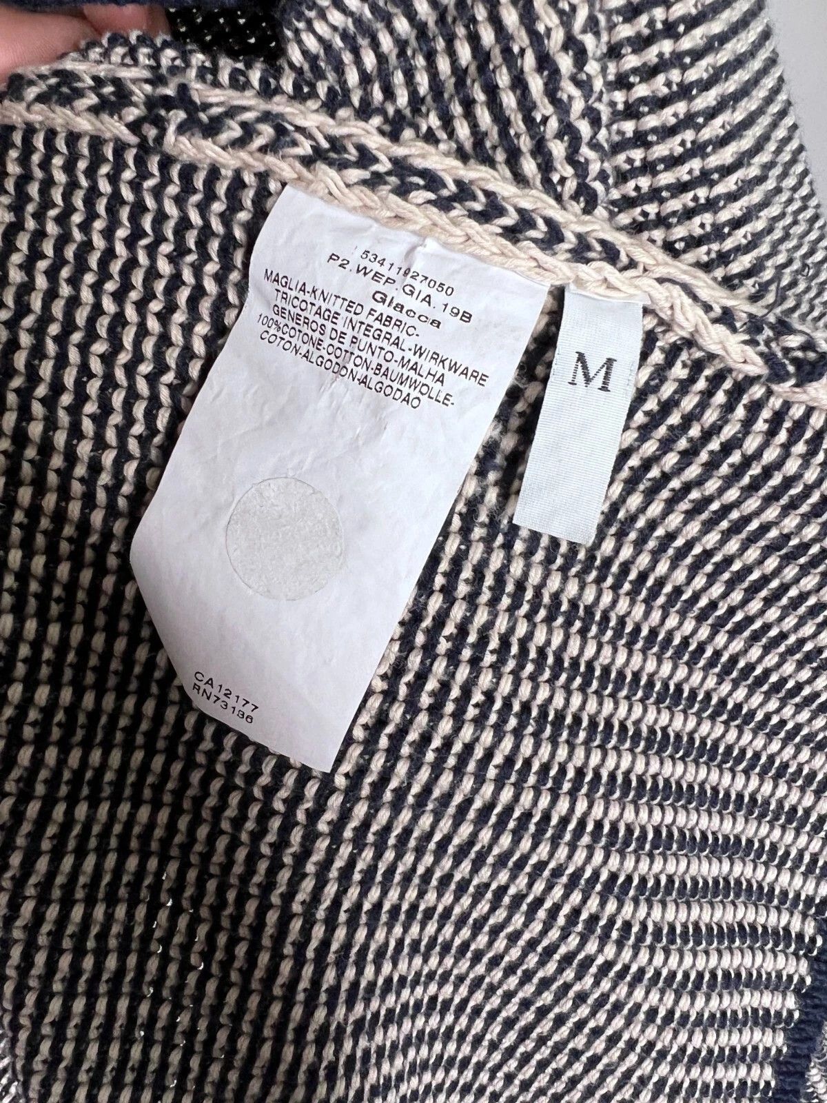 Weekend Max Mara MAX MARA Weekend Knit Blazer Jacket Blue White Striped Size M / US 6-8 / IT 42-44 - 14 Thumbnail