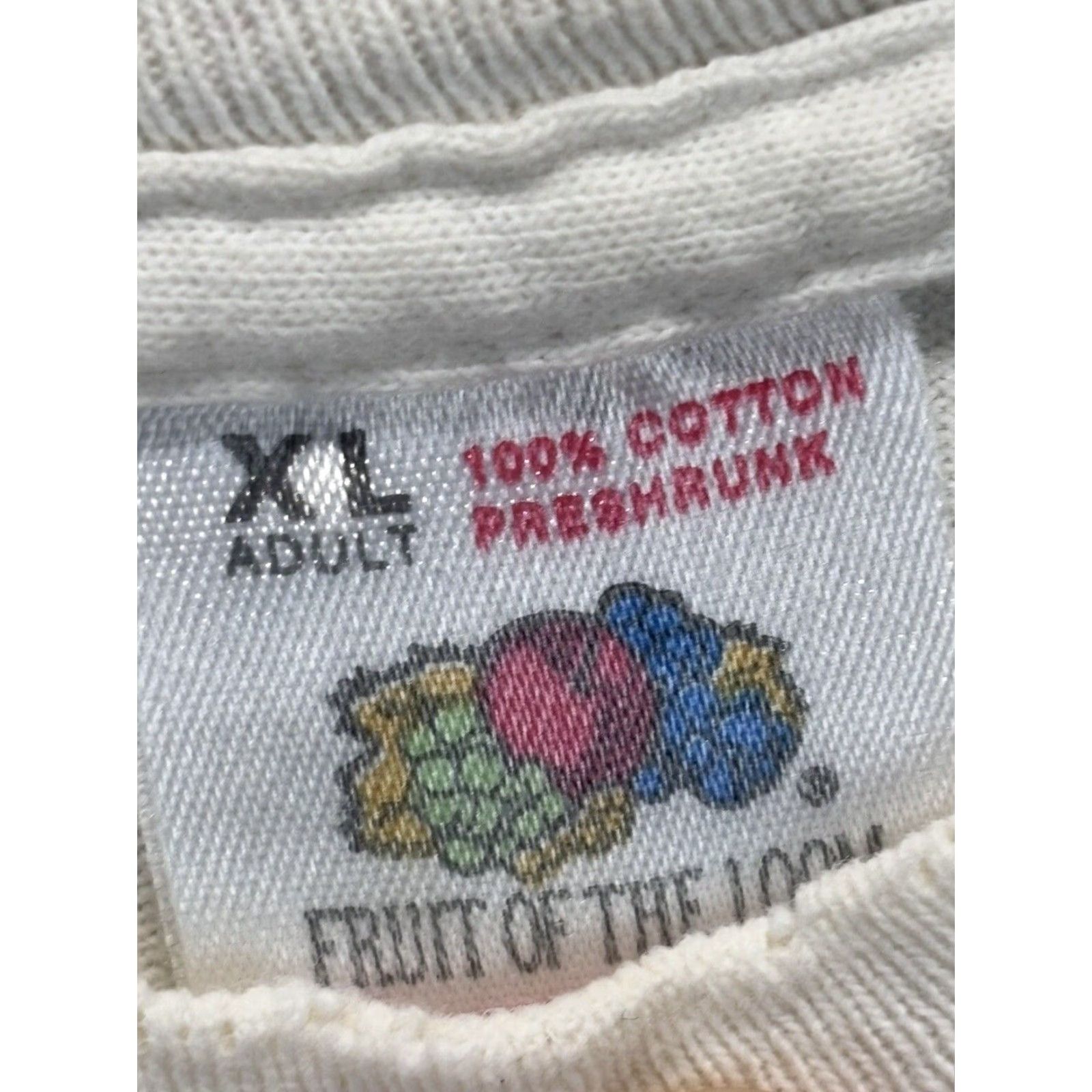 Fruit Of The Loom Vintage Grateful Dead 1995 T-Shirt Unisex XL White 90s Band Shirt Cotton Size US L / EU 52-54 / 3 - 5 Thumbnail