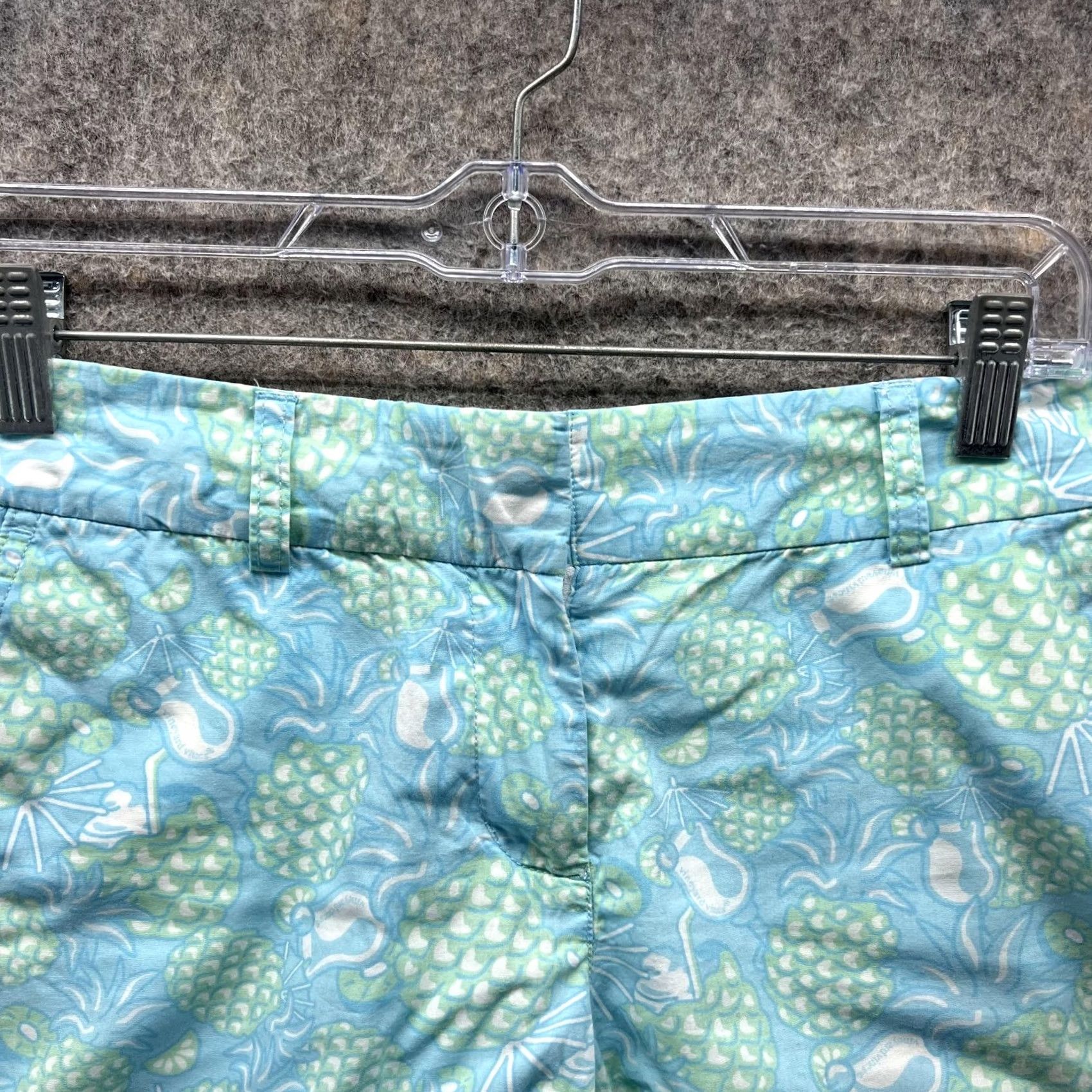 Vineyard Vines Vineyard Vines Shorts Women 4 Ladies Blue Chino Flat Front Casual Pineapple Size 27" / US 4 / IT 40 - 7 Thumbnail