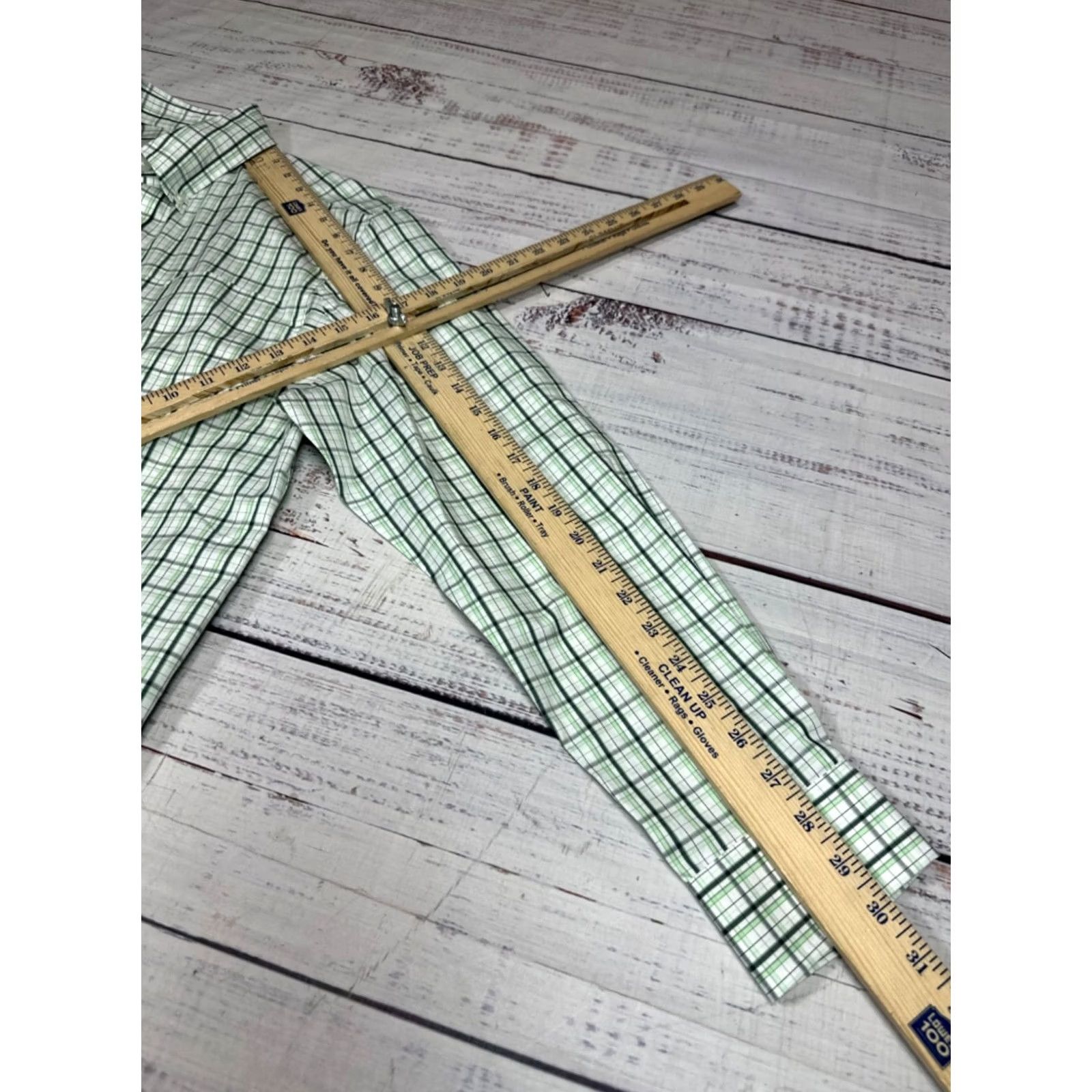 CO Duluth Mens Relaxed Fit Wrinkle Fighter Cotton Shirt Sz S Green Plaid Button-Up Long Sleeve Shirt Mens Size US S / EU 44-46 / 1 - 3 Thumbnail