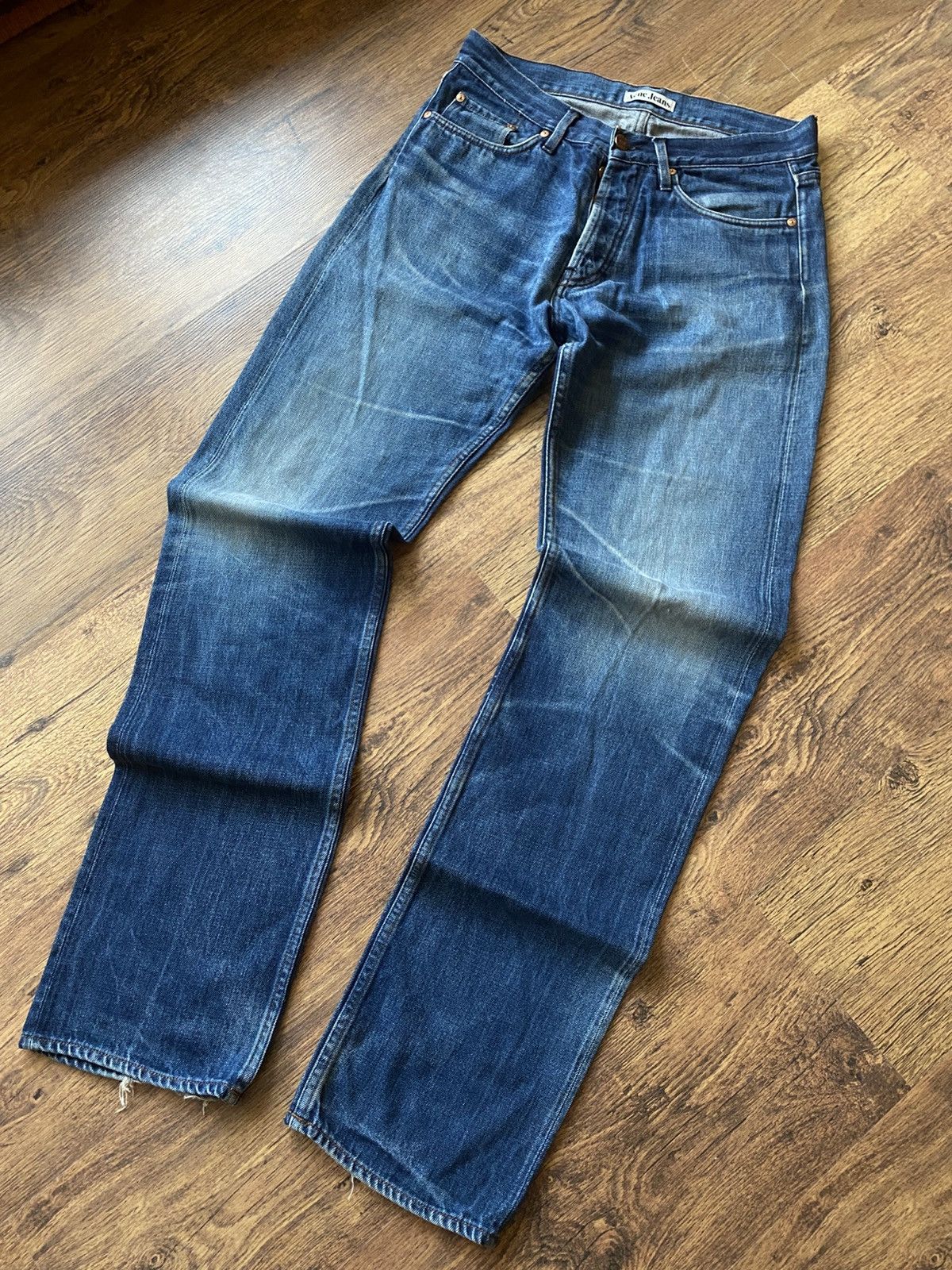 Acne Studios × Vintage Acne Studios Vintage Blue straight denim jeans Size US 34 / EU 50 - 1 Thumbnail