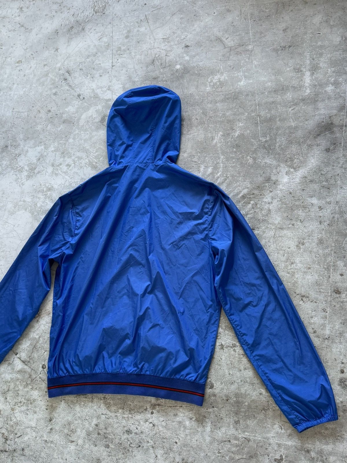 Gucci Gucci blue hooded windbreaker jacket Size US XL / EU 56 / 4 - 4 Thumbnail