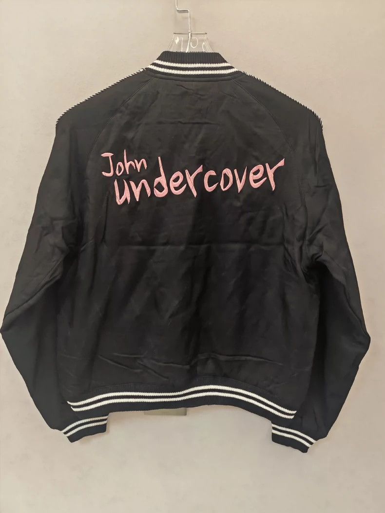 Undercover Black Embroidered Satin Baseball Jacket Size US M / EU 48-50 / 2 - 3 Thumbnail