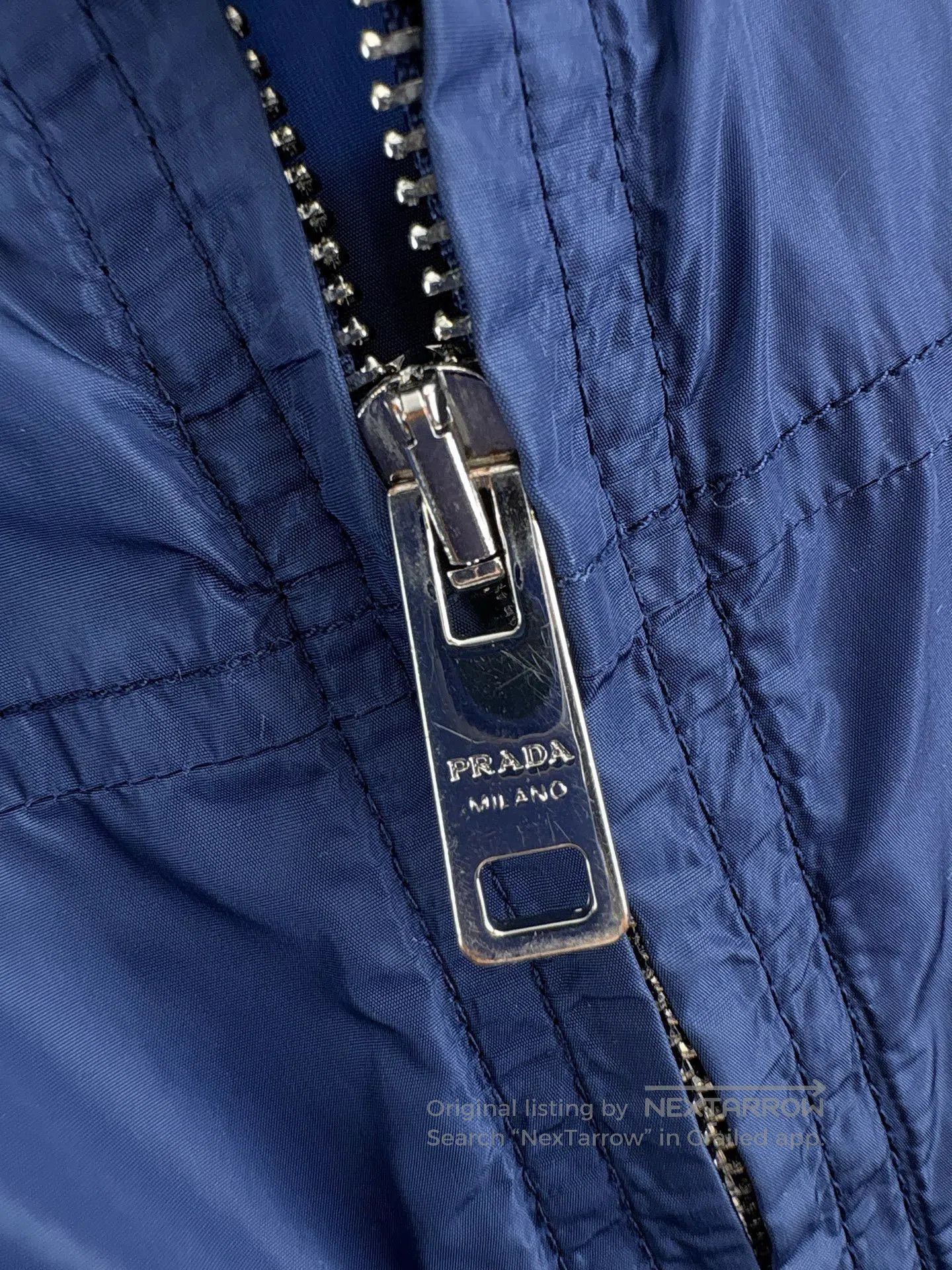 Prada Prada Triangle Logo Blue Nylon Jacket. Size XS / US 0-2 / IT 36-38 - 3 Thumbnail