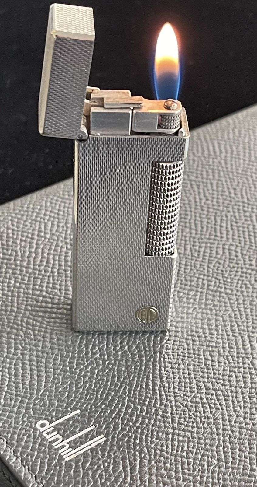 Alfred Dunhill Dunhill ROLLAGAS lightersilver classic barley w/ d logo