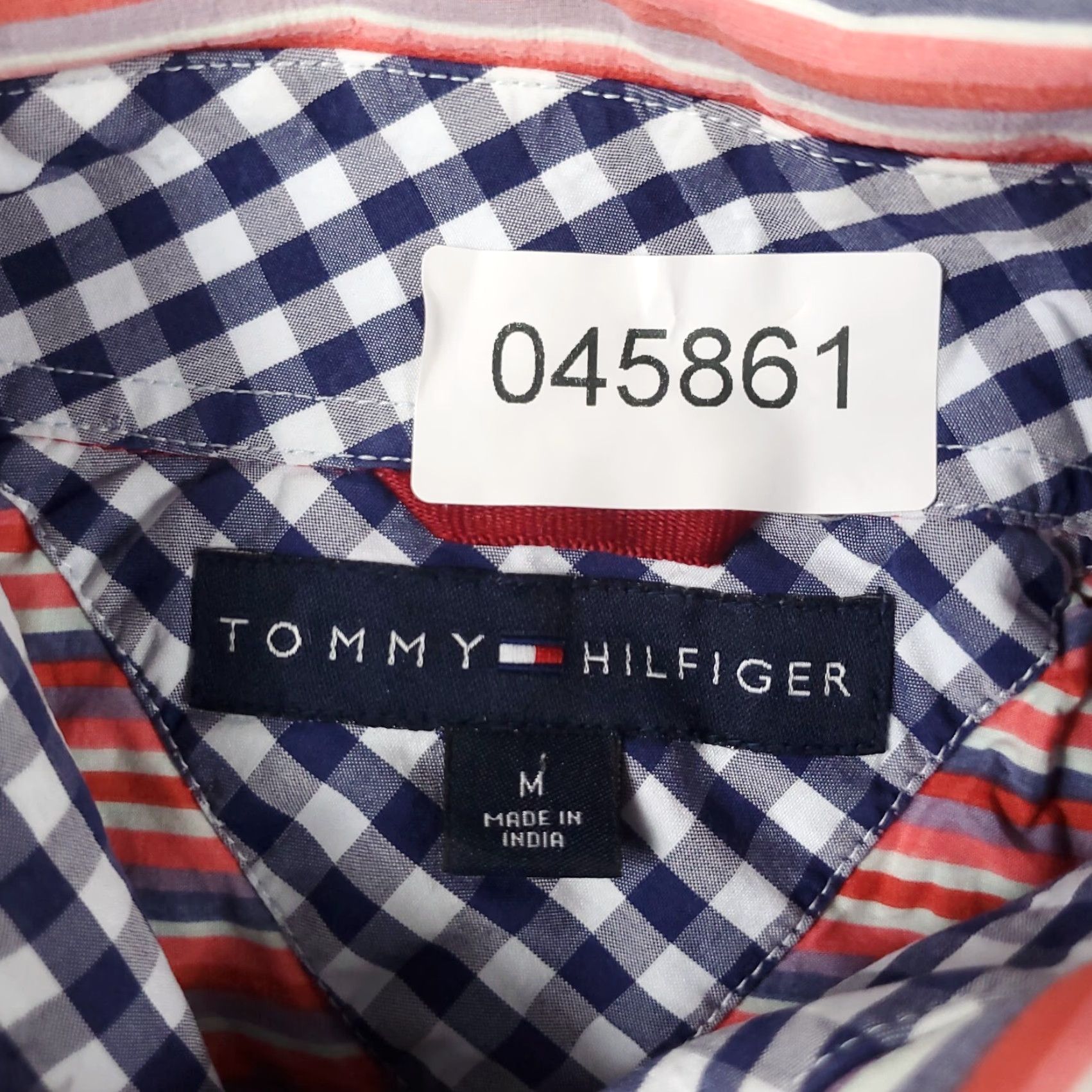 Tommy Hilfiger Tommy Hilfiger Shirt Mens M Red Blue Striped Button-Up Long Sleeve Casual Classic Preppy Size US M / EU 48-50 / 2 - 6 Thumbnail