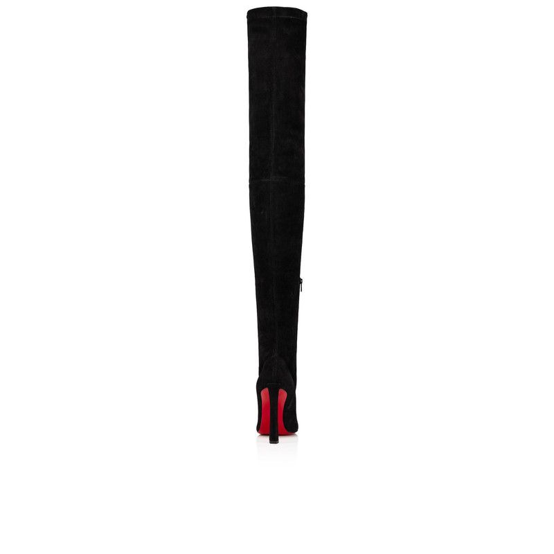 Christian Louboutin os11x0526 Condora Botta Alta 100mm Boots in Black Size US 8 / IT 38 - 5 Thumbnail