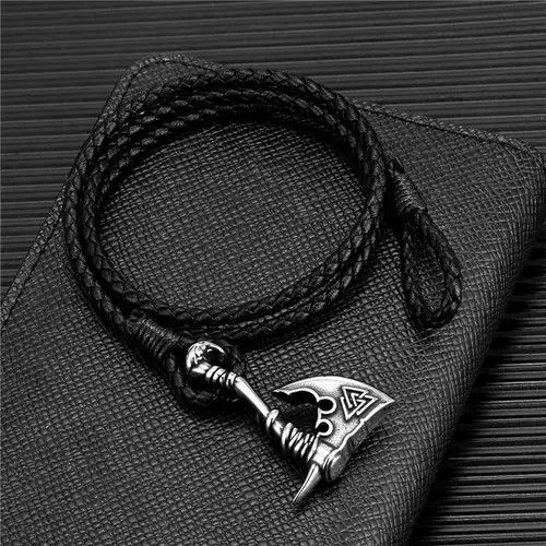 Jewelry Axe Multilayer Charm Leather Bracelet Size ONE SIZE - 4 Thumbnail
