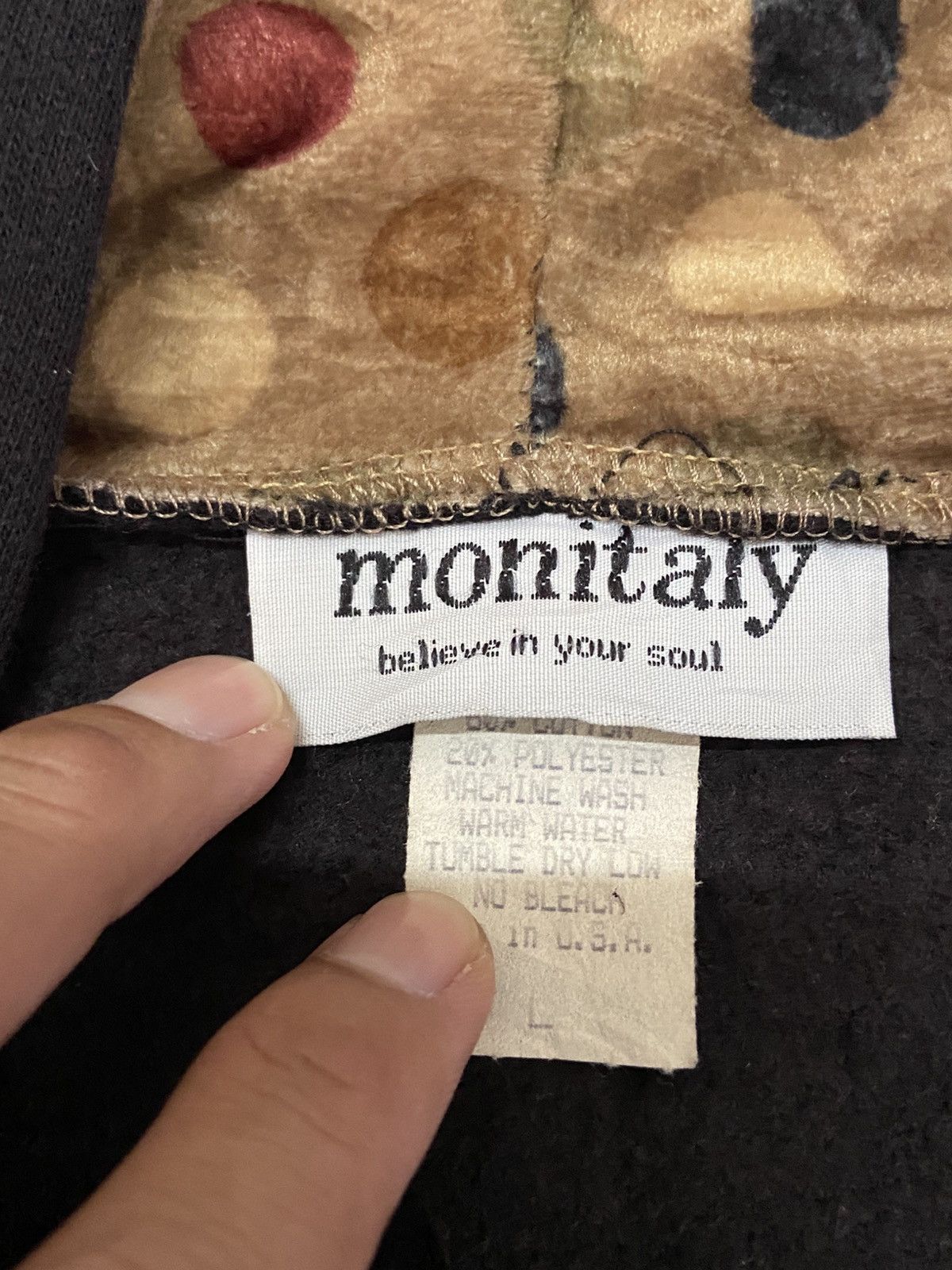 Monitaly VINTAGE MONITALY HOODIE Size L / US 10 / IT 46 - 14 Thumbnail