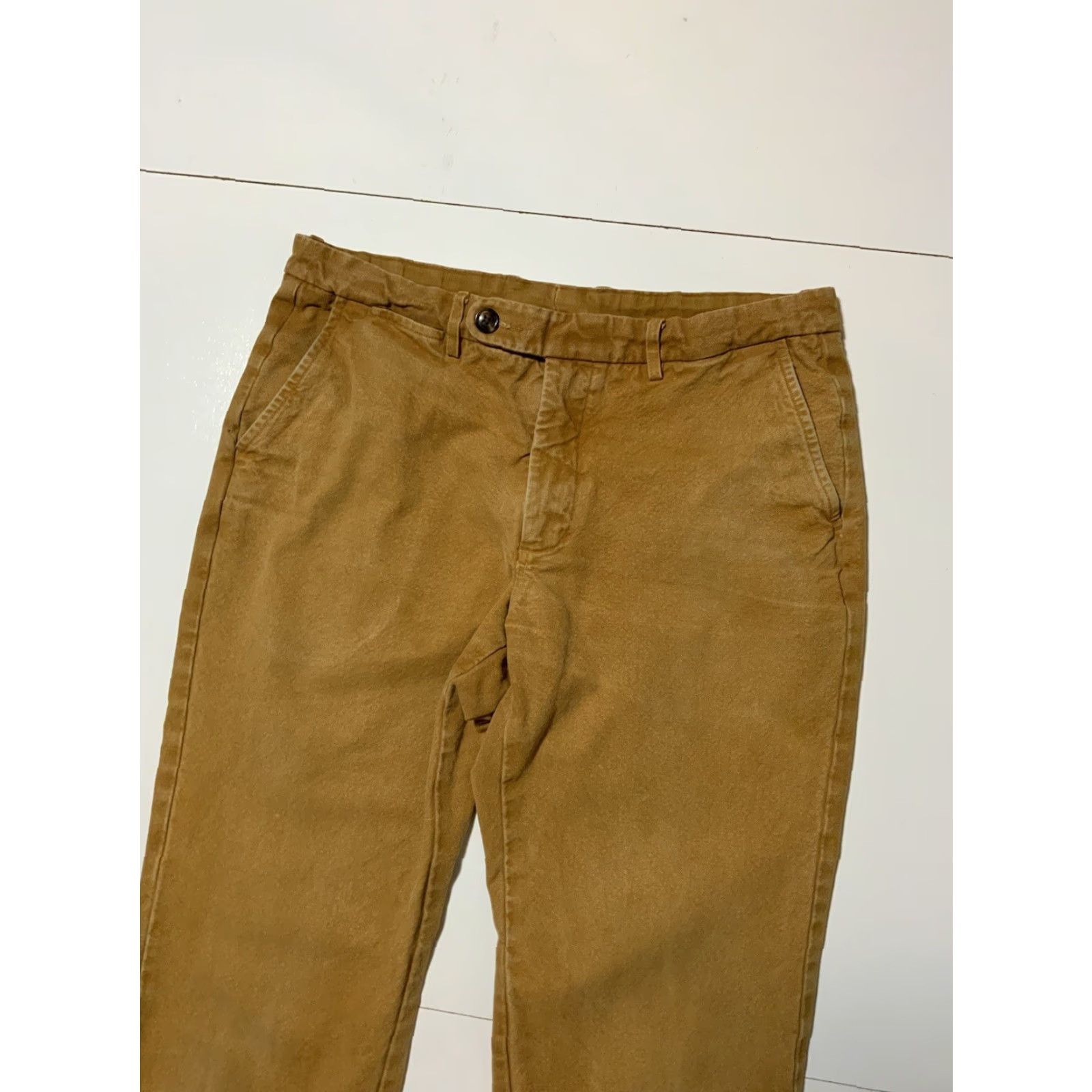 Vintage Spier & Mackay Slim Fit Premium Cotton Canvas Chino Khaki Pants Sz. 34 Men Regular 34 Khaki Chino Pants Slim Fit Cotton Canvas Inseam 30 Mens Size US 34 / EU 50 - 5 Thumbnail