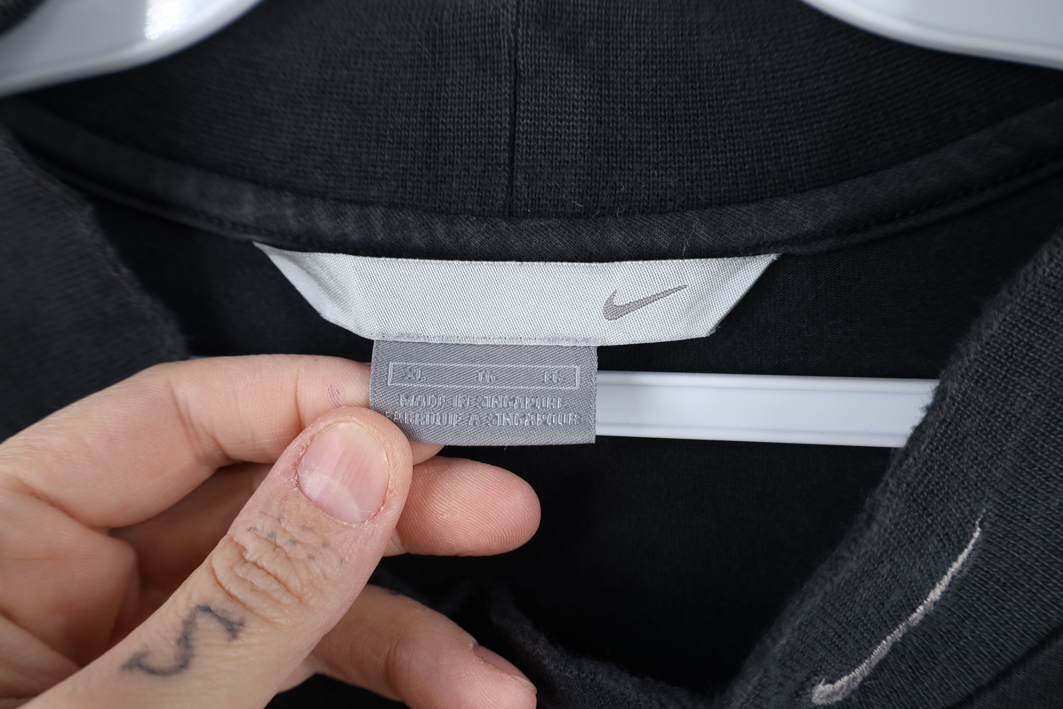 Nike × Vintage Vintage 90s Y2K Nike Scott Mini Swoosh Mock Neck T-Shirt Size US XL / EU 56 / 4 - 5 Thumbnail