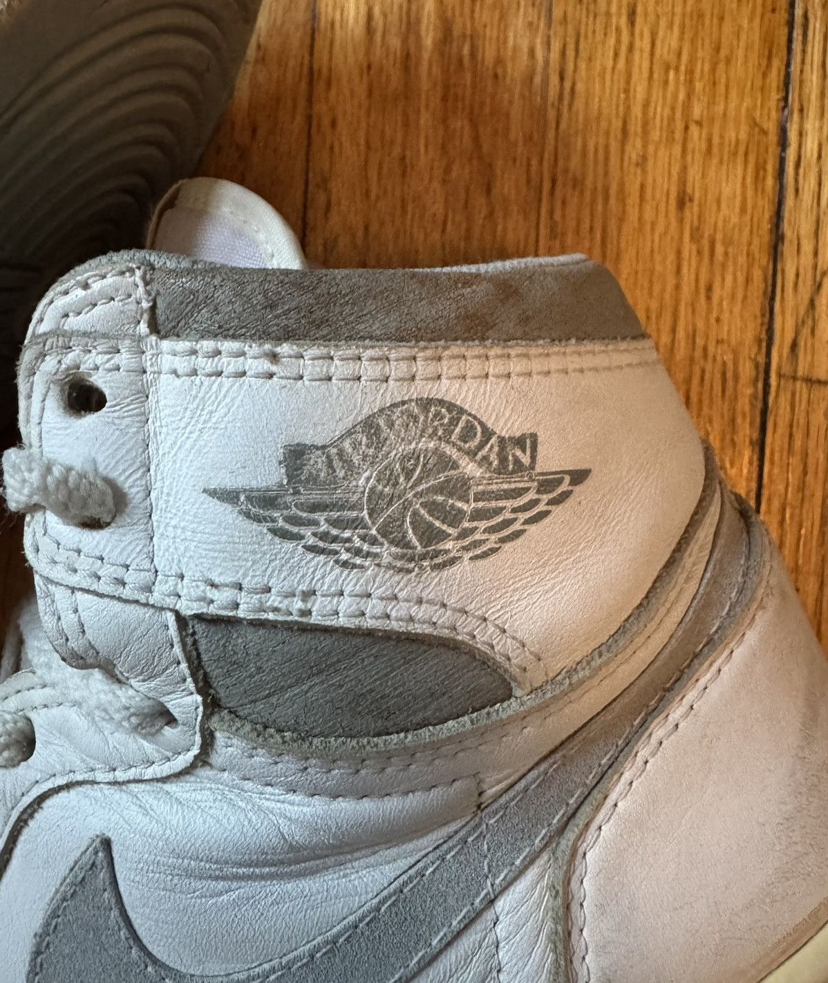 Nike Size 11 1985 Air Jordan 1 High OG Natural Grey Original VTG Size US 11 / EU 44 - 4 Thumbnail
