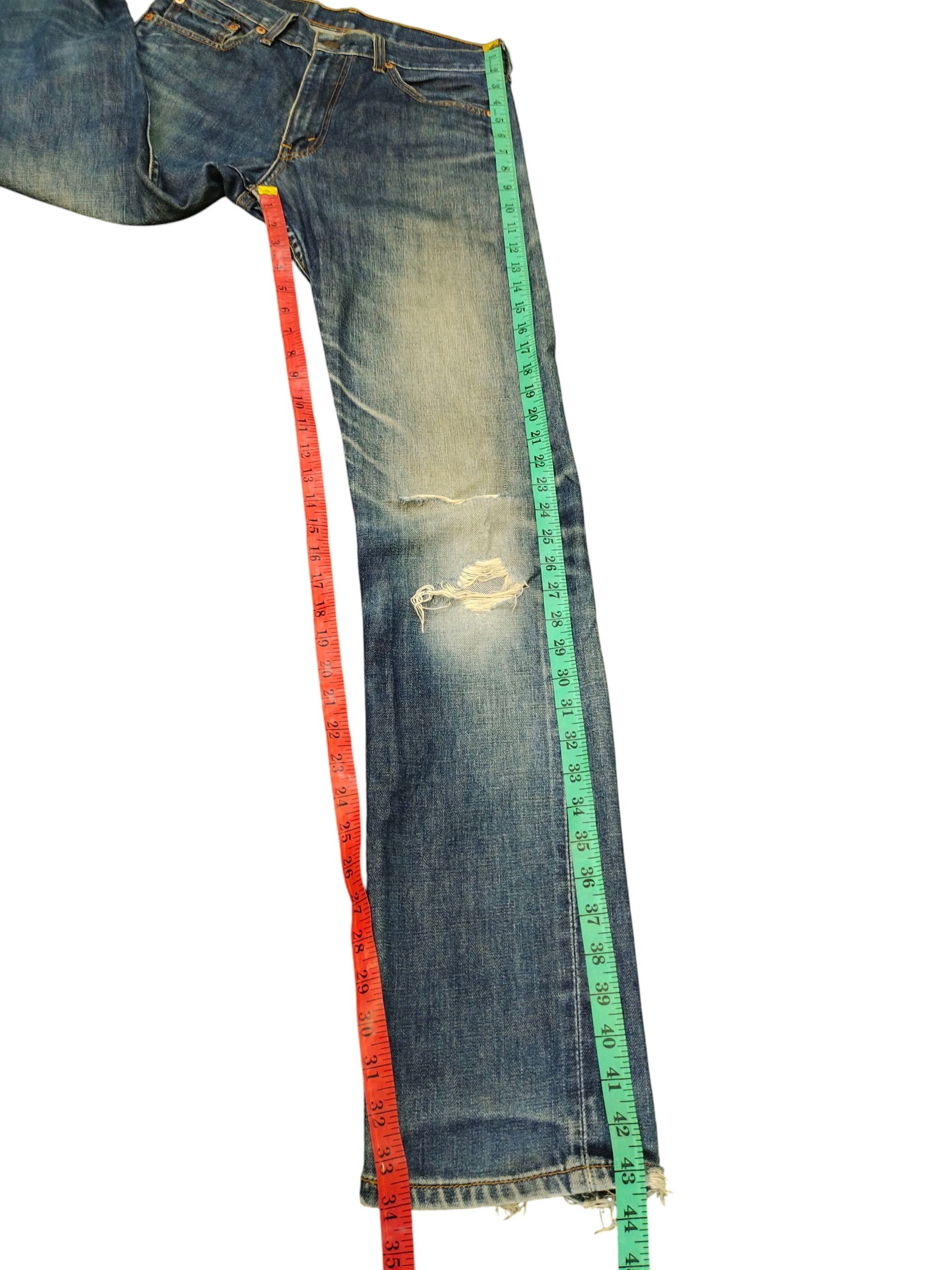 Levi's Vintage Clothing Vintage Levis 505 Clawmark Distress Faded Denim Jeans Size US 29 - 15 Thumbnail
