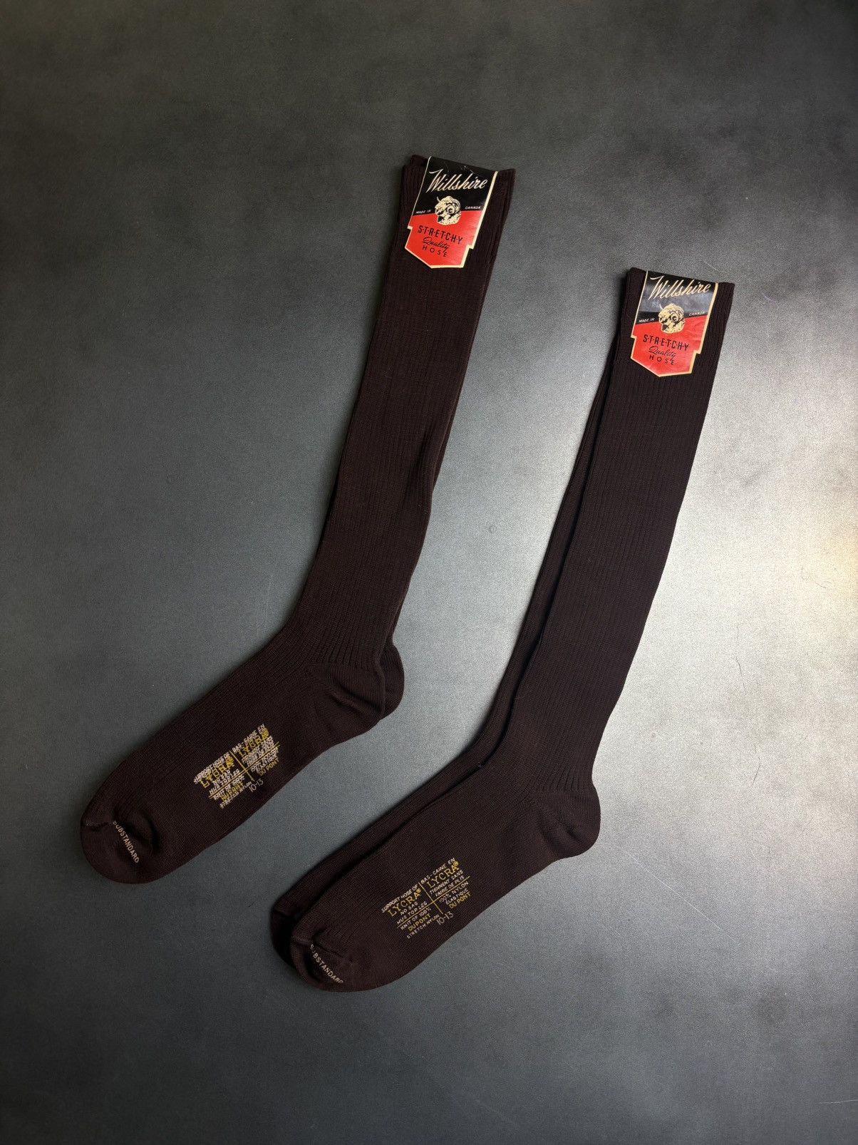 DuPont × Vintage NOS 1950s Vintage Socks Wilshire Canada 10-13 Deadstock VTG Size ONE SIZE - 3 Thumbnail