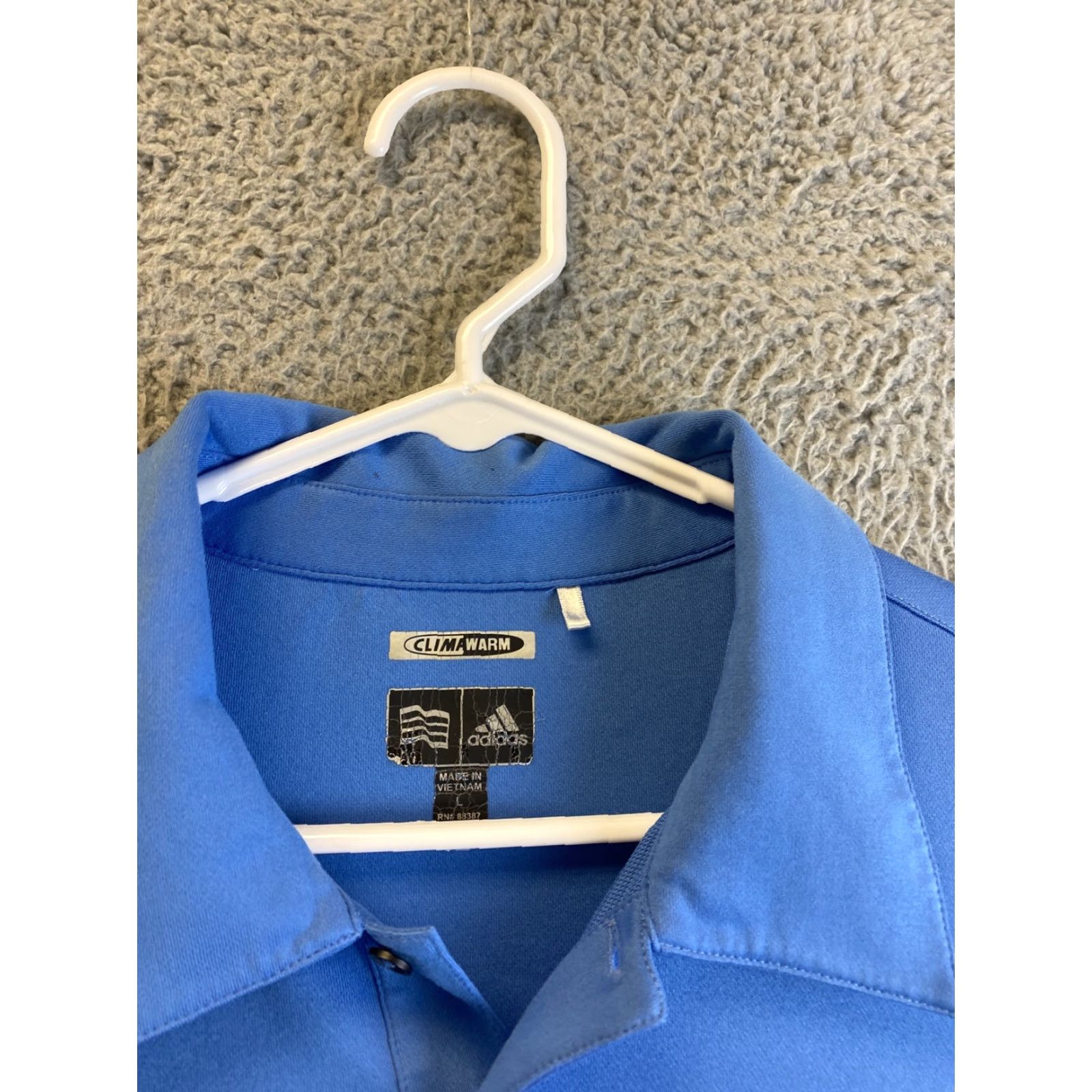 Adidas adidas Shirt Mens L Short Sleeve Golf Lightweight Blue Dri-Fit Tour Casual/32-51 Size US L / EU 52-54 / 3 - 6 Thumbnail