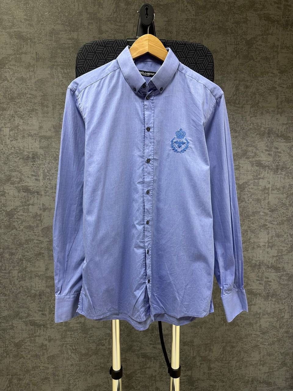Dolce & Gabbana × Vintage Vintage Dolce&Gabbana Blue Big Loo Mens Shirt Size US M / EU 48-50 / 2 - 4 Thumbnail
