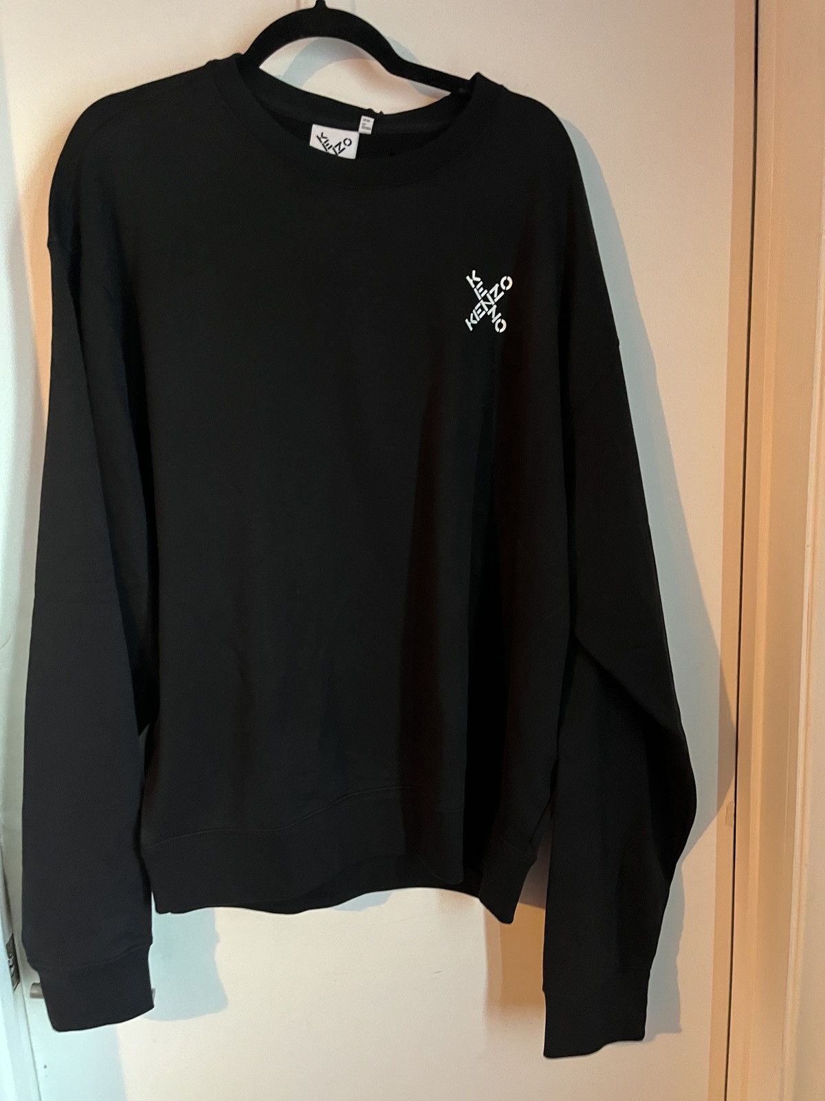 Kenzo NWT Kenzo Black Logo Sweatshirt XXXL Size US XXL / EU 58 / 5 - 1 Thumbnail