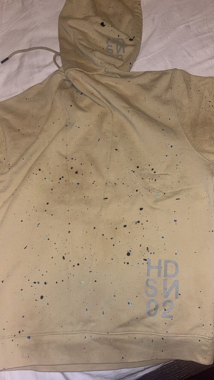 Hudson Hudson LA Moto Splatter Hoodie in Beige Size US M / EU 48-50 / 2 - 5 Thumbnail