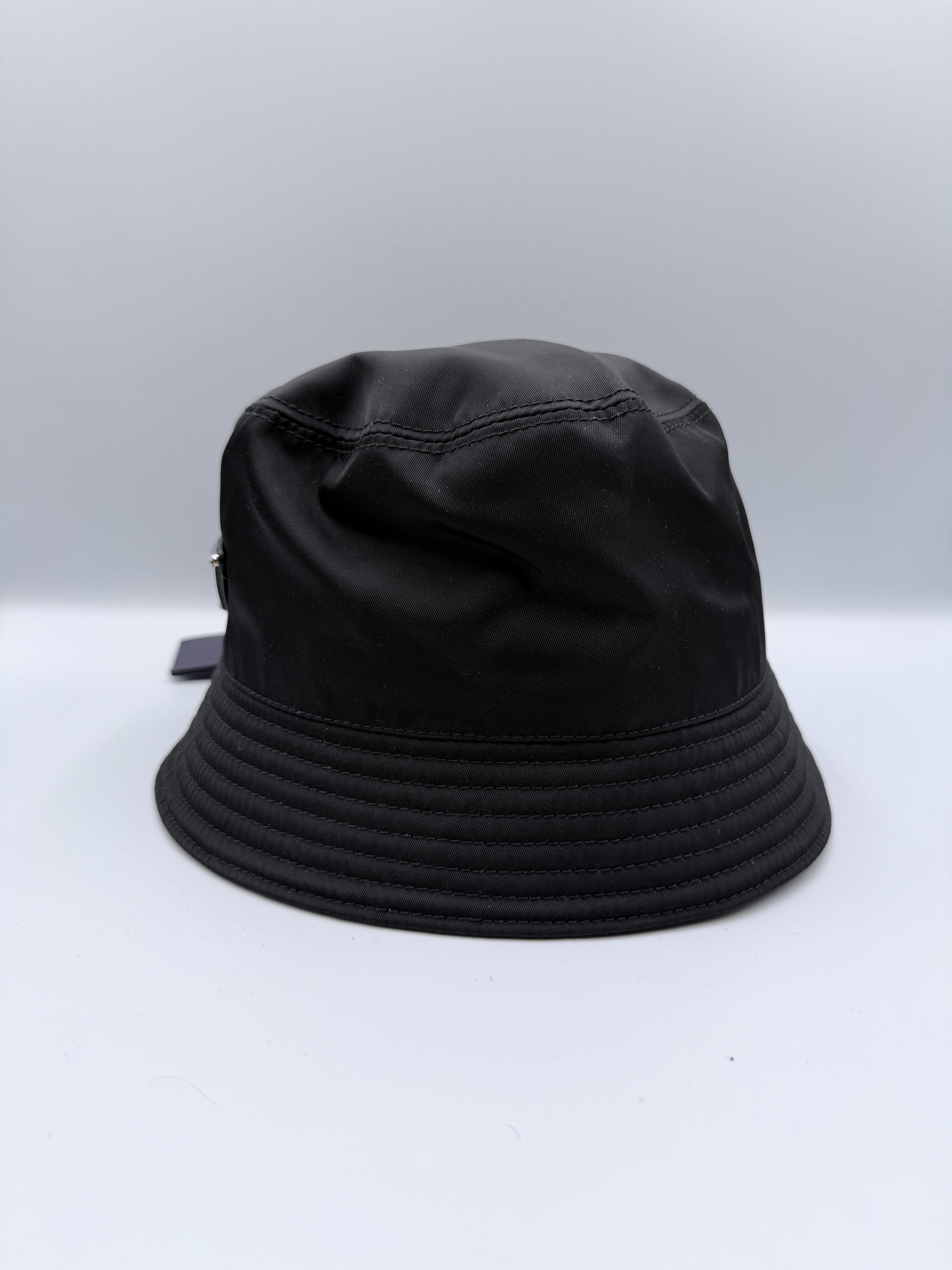 Prada Prada Re-Nylon Bucket Hat Black Size M Size ONE SIZE - 3 Thumbnail