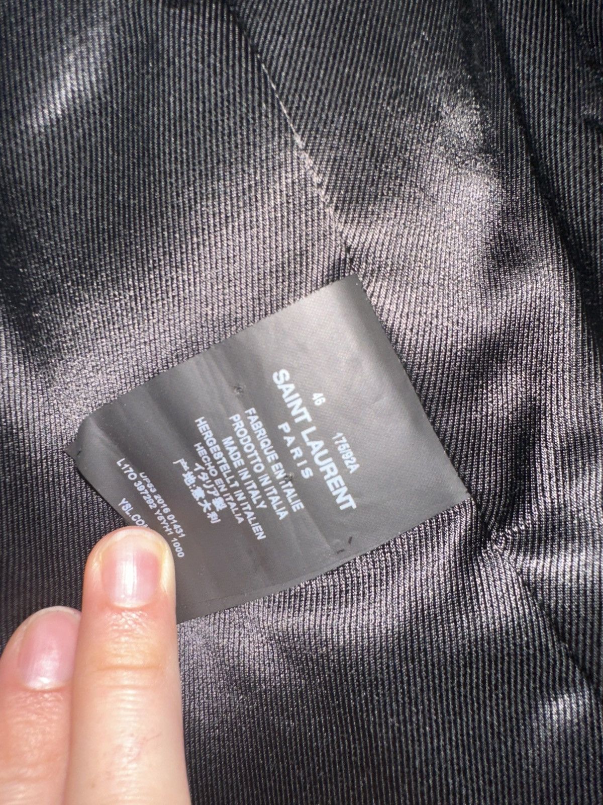 Saint Laurent Paris Hedi Slimane Saint Laurent Paris Calfskin Moto Jacket Black Size US S / EU 44-46 / 1 - 6 Thumbnail