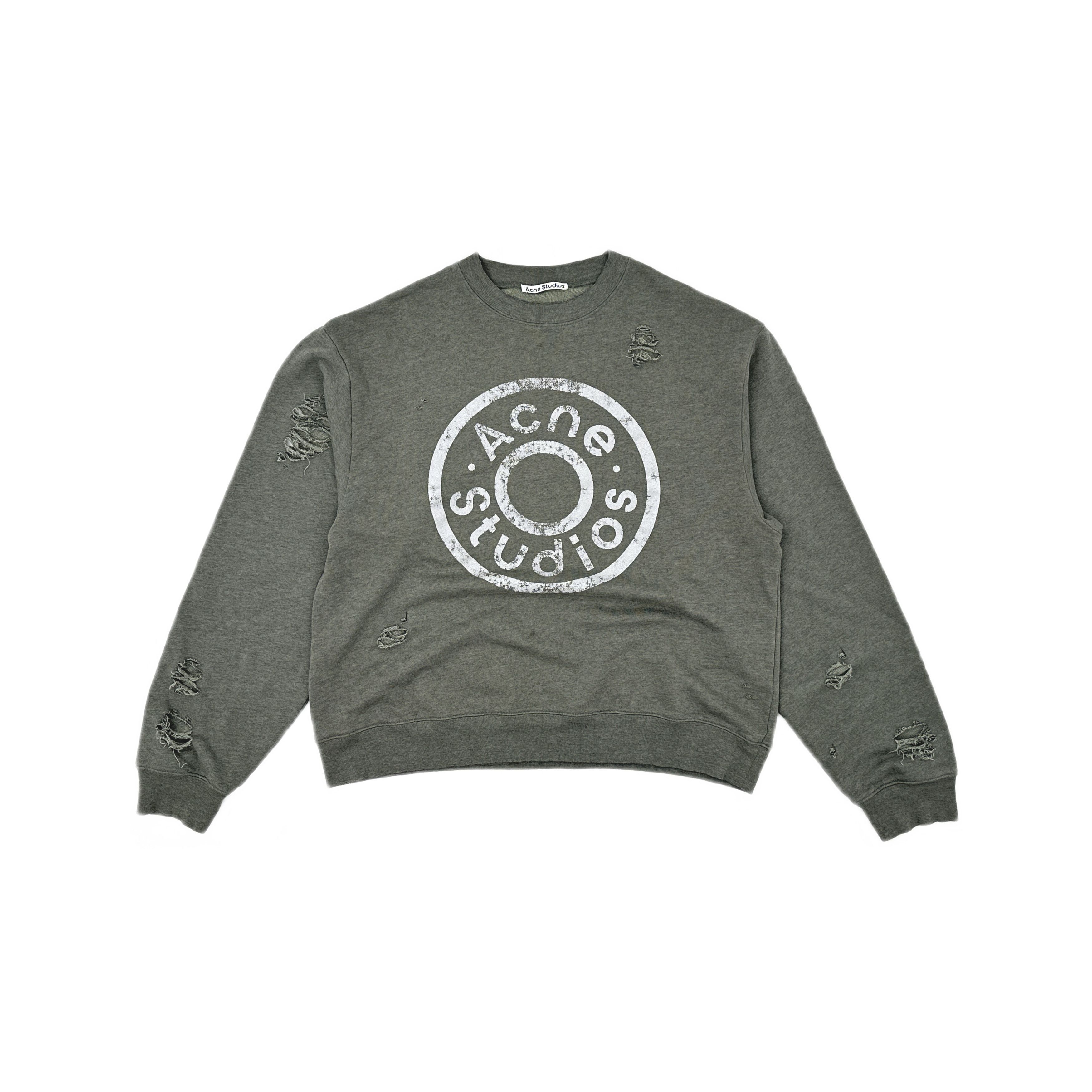 Acne Studios Acne Studios Distressed Graphic Sweatshirt Size M Size M / US 6-8 / IT 42-44 - 1 Thumbnail