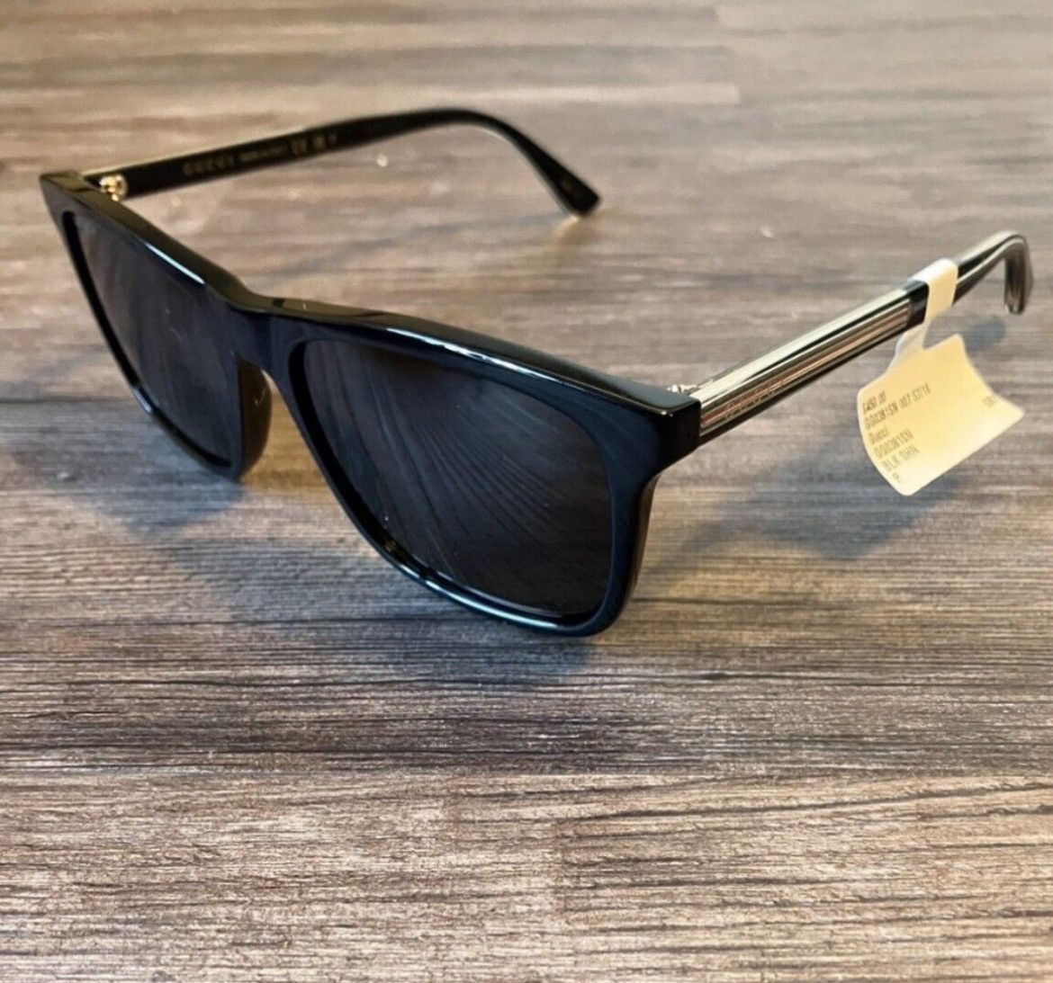 GUCCI GG0381SN BLACK POLARIZED SUNGLASSES BRAND NEW W/CASE